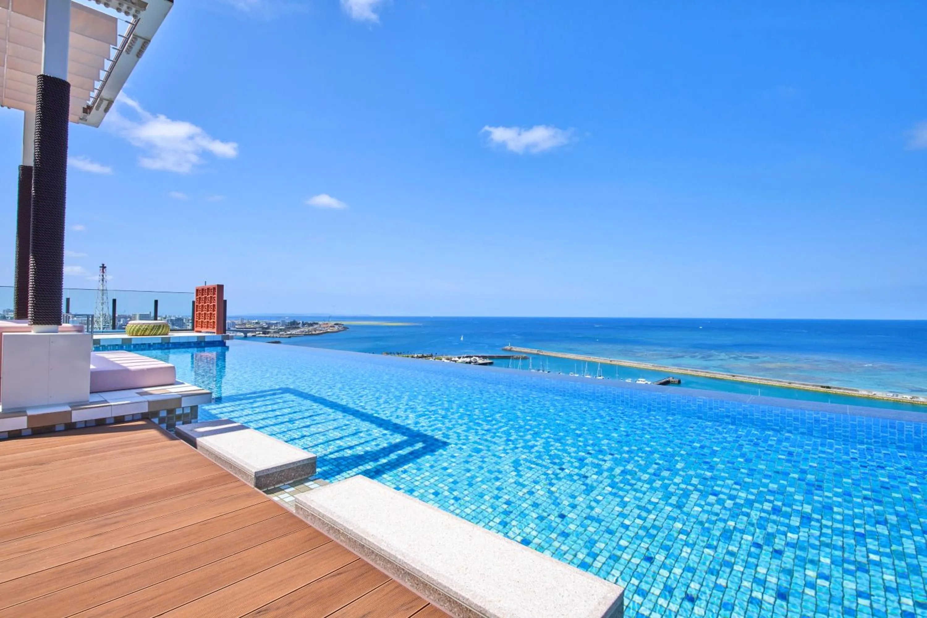 Swimming pool in Okinawa Prince Hotel Ocean View Ginowan