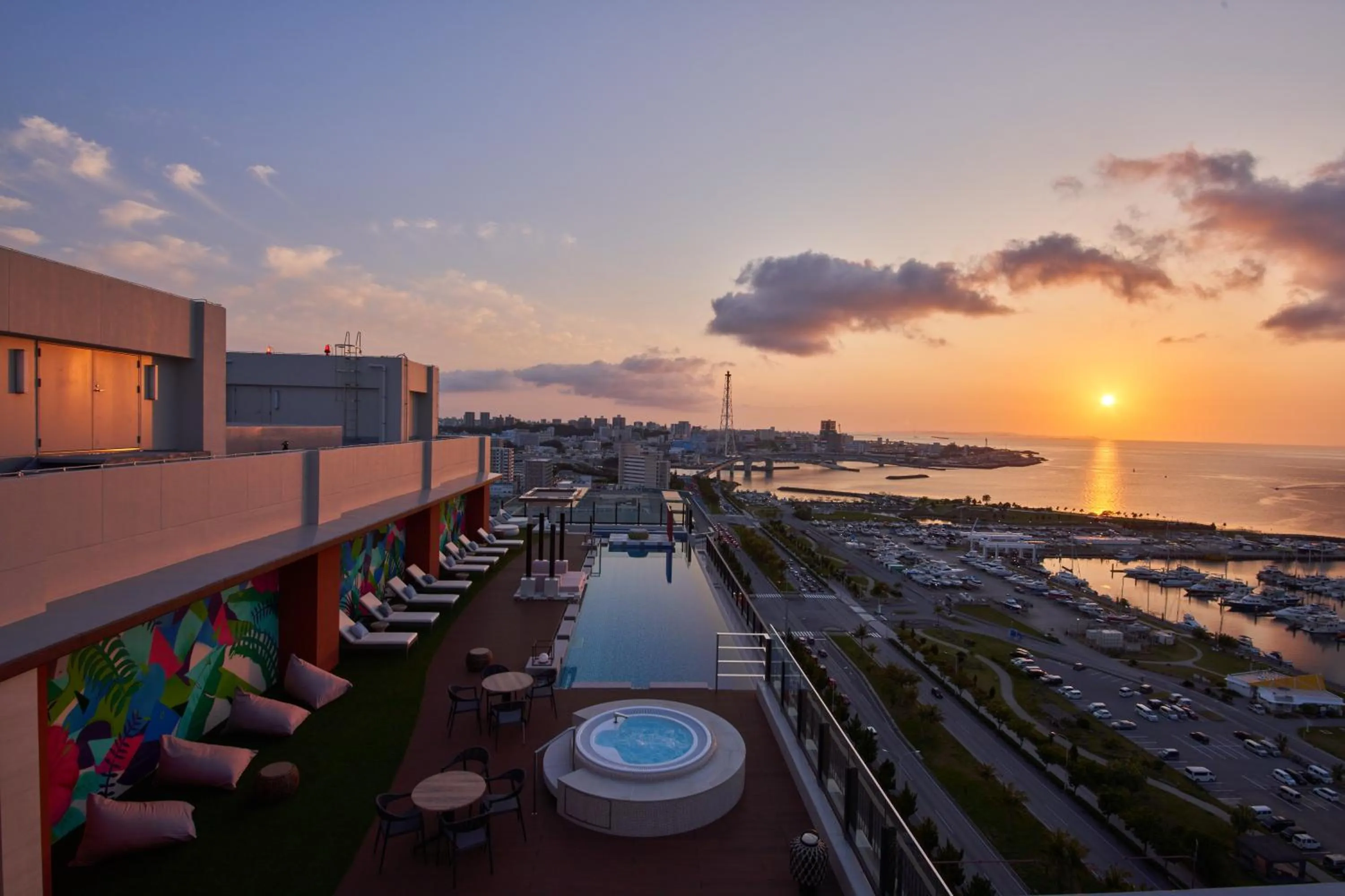 Swimming pool in Okinawa Prince Hotel Ocean View Ginowan