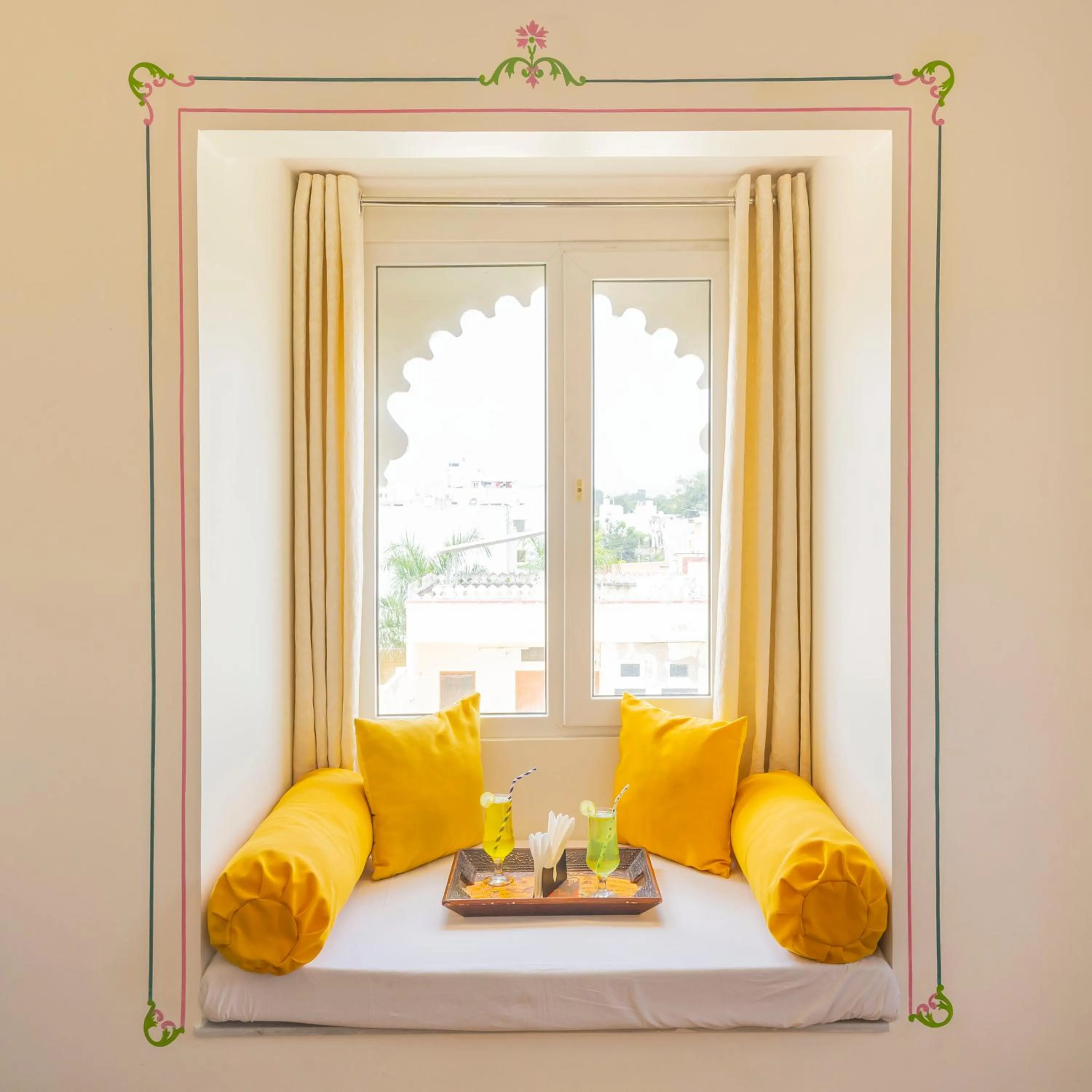 Seating area in Vasant Vilas