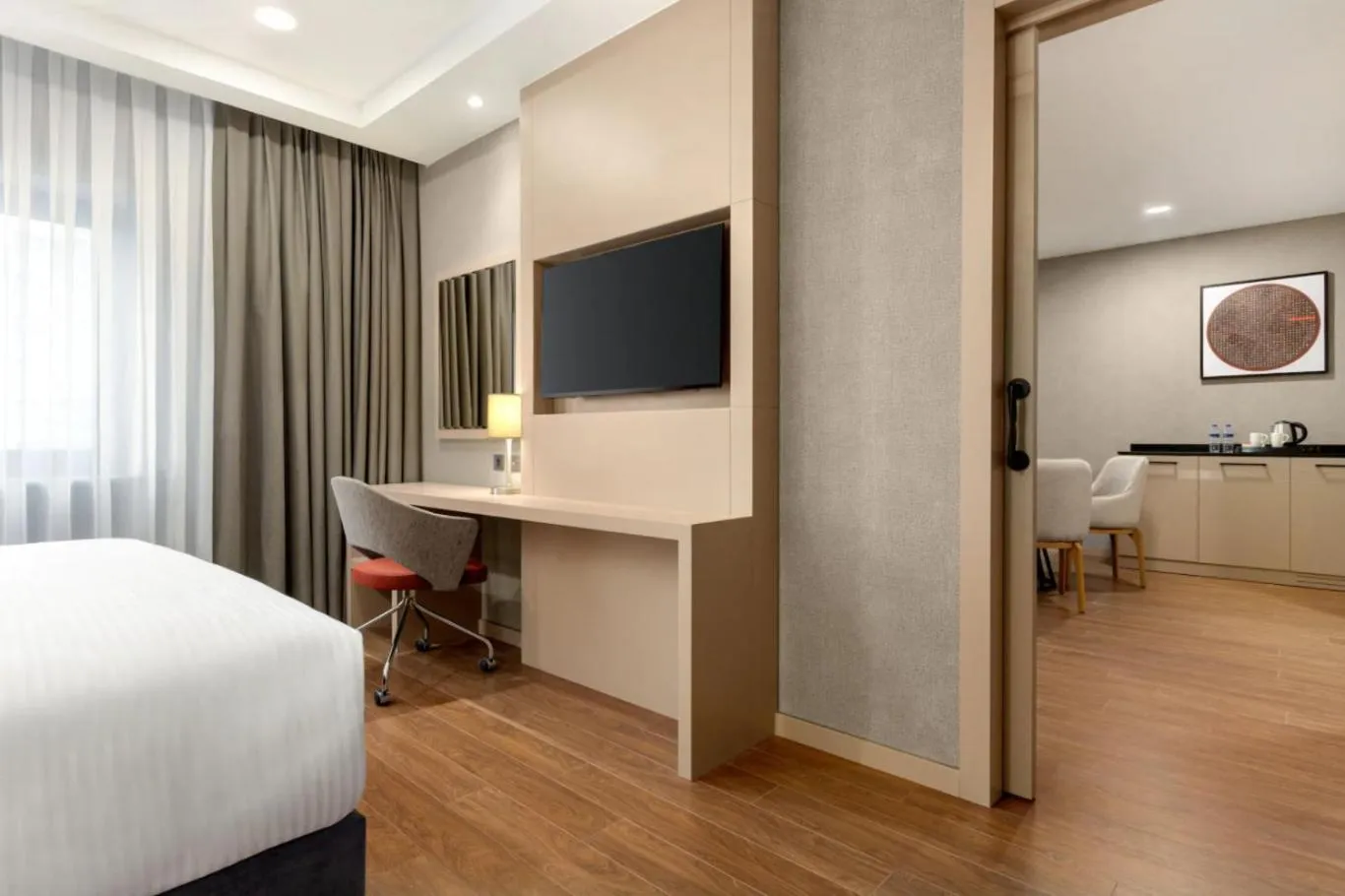 TV and multimedia, Bed in Ramada by Wyndham Adiyaman