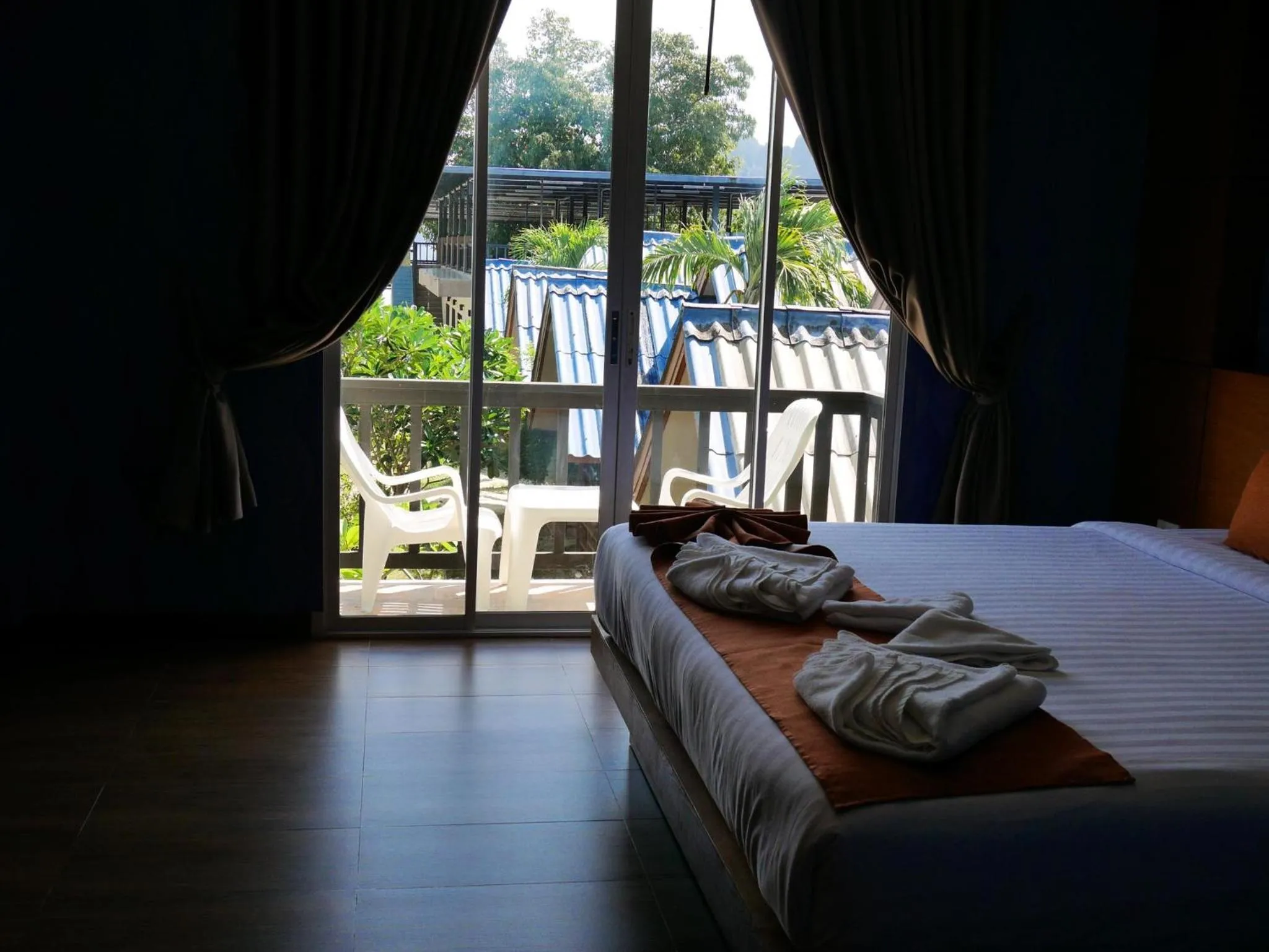 Seating area, Bed in Andaman Resort