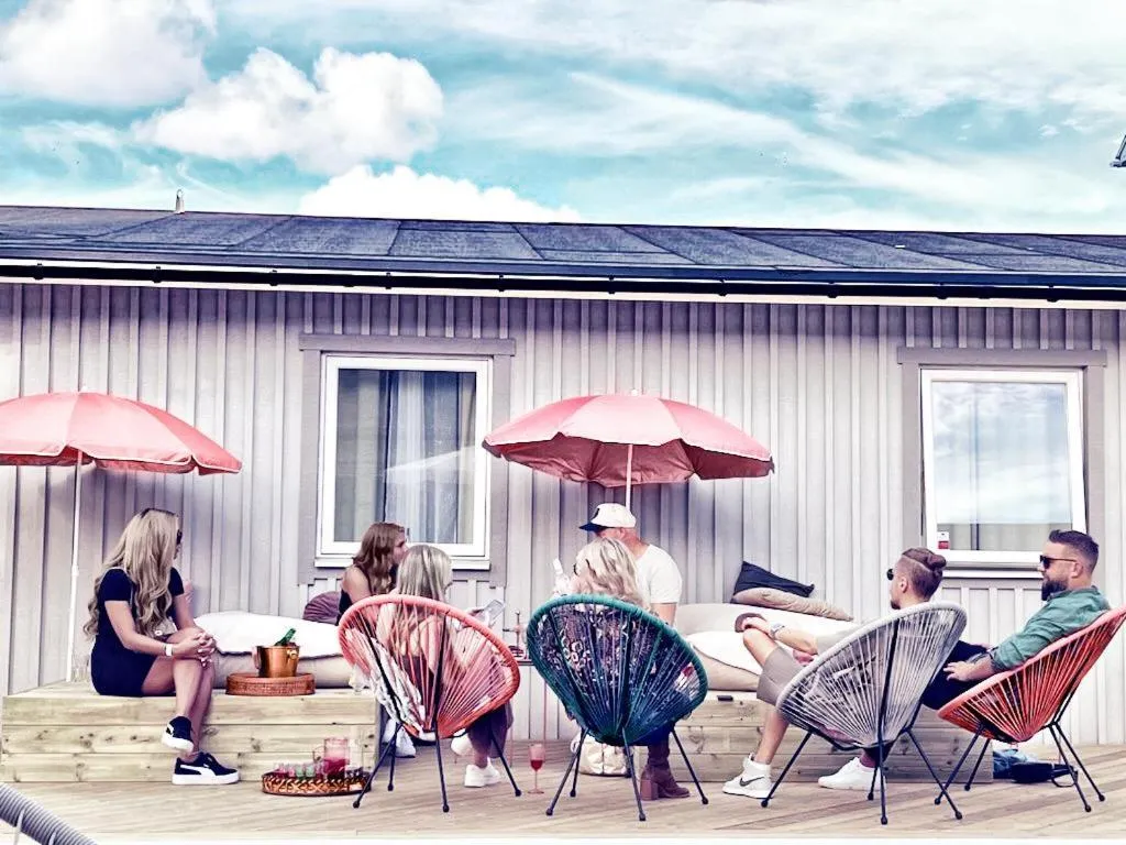 Balcony/Terrace in Hotell Gästis Tierp