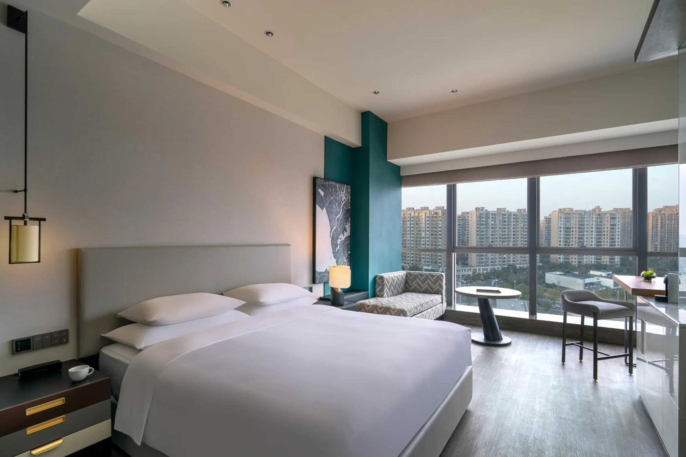 Bed in Hyatt Centric Lakeside Ningbo