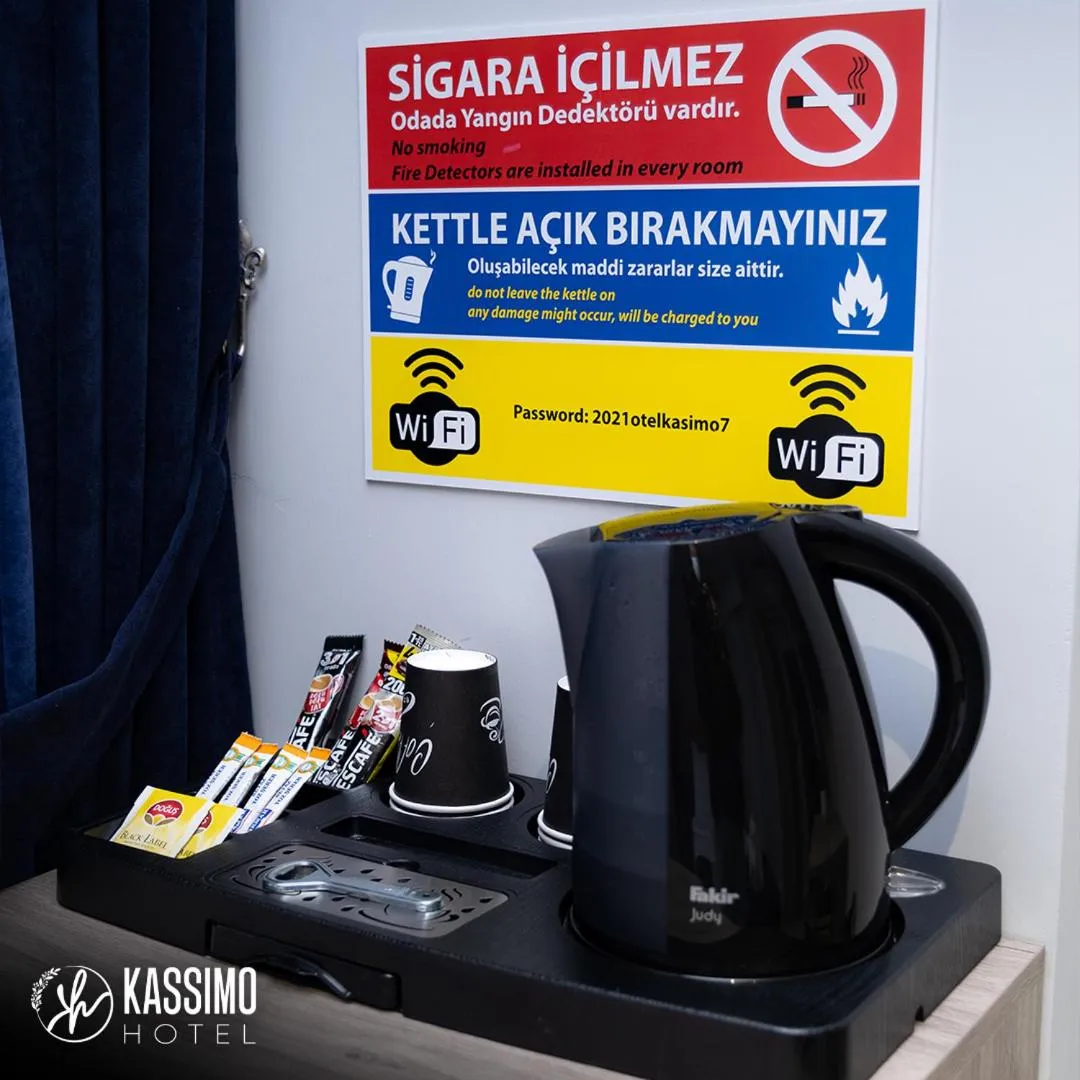 Coffee/tea facilities in Kassimo Hotel