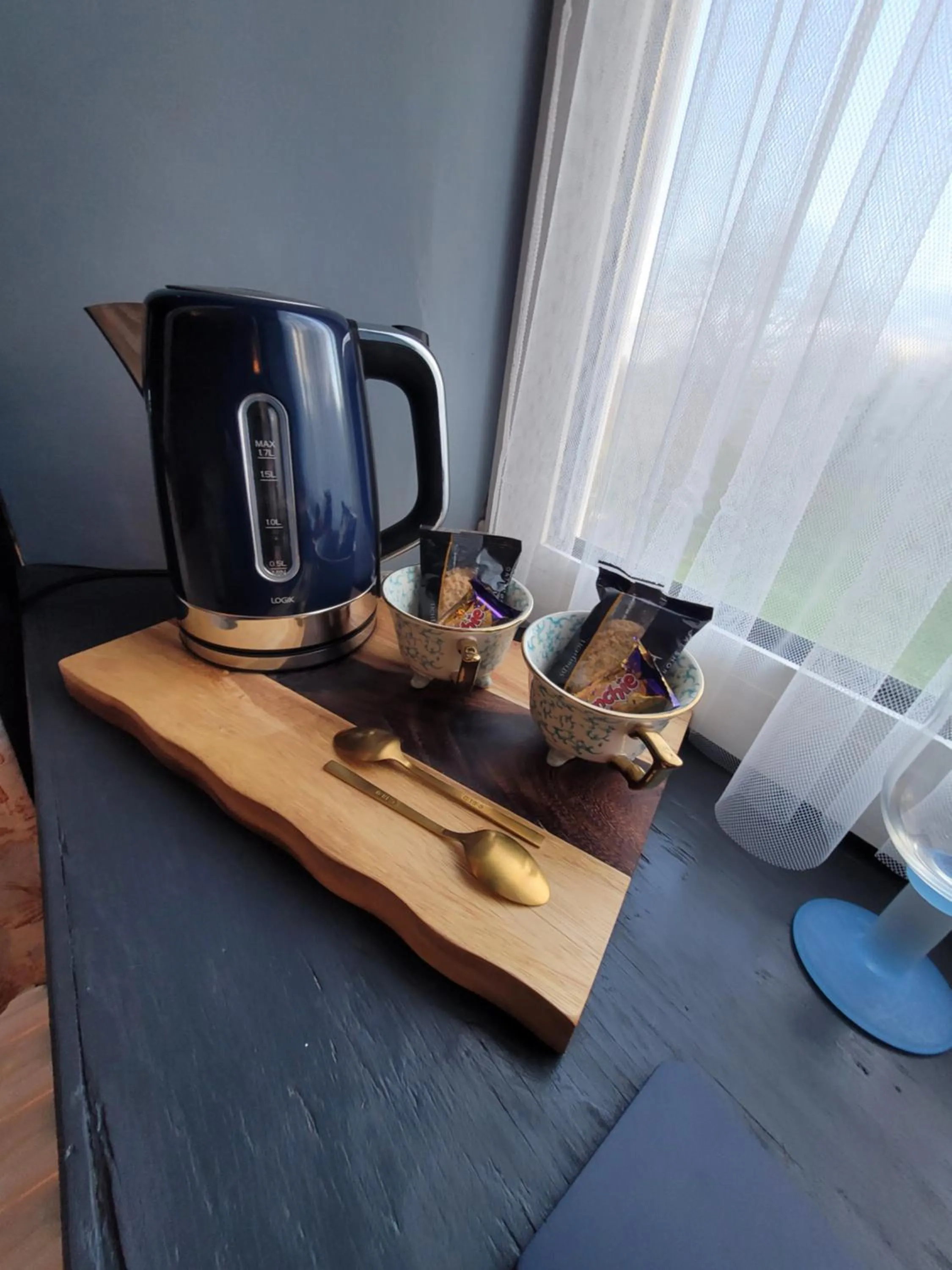 Coffee/tea facilities in Hideaway Escapes, Farmhouse B&B & Holiday Home, Ideal family stay or Romantic break, Friendly animals on our smallholding in beautiful Pembrokeshire setting close to Narberth