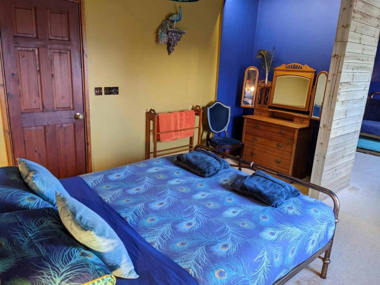 Bed in Hideaway Escapes, Farmhouse B&B & Holiday Home, Ideal family stay or Romantic break, Friendly animals on our smallholding in beautiful Pembrokeshire setting close to Narberth