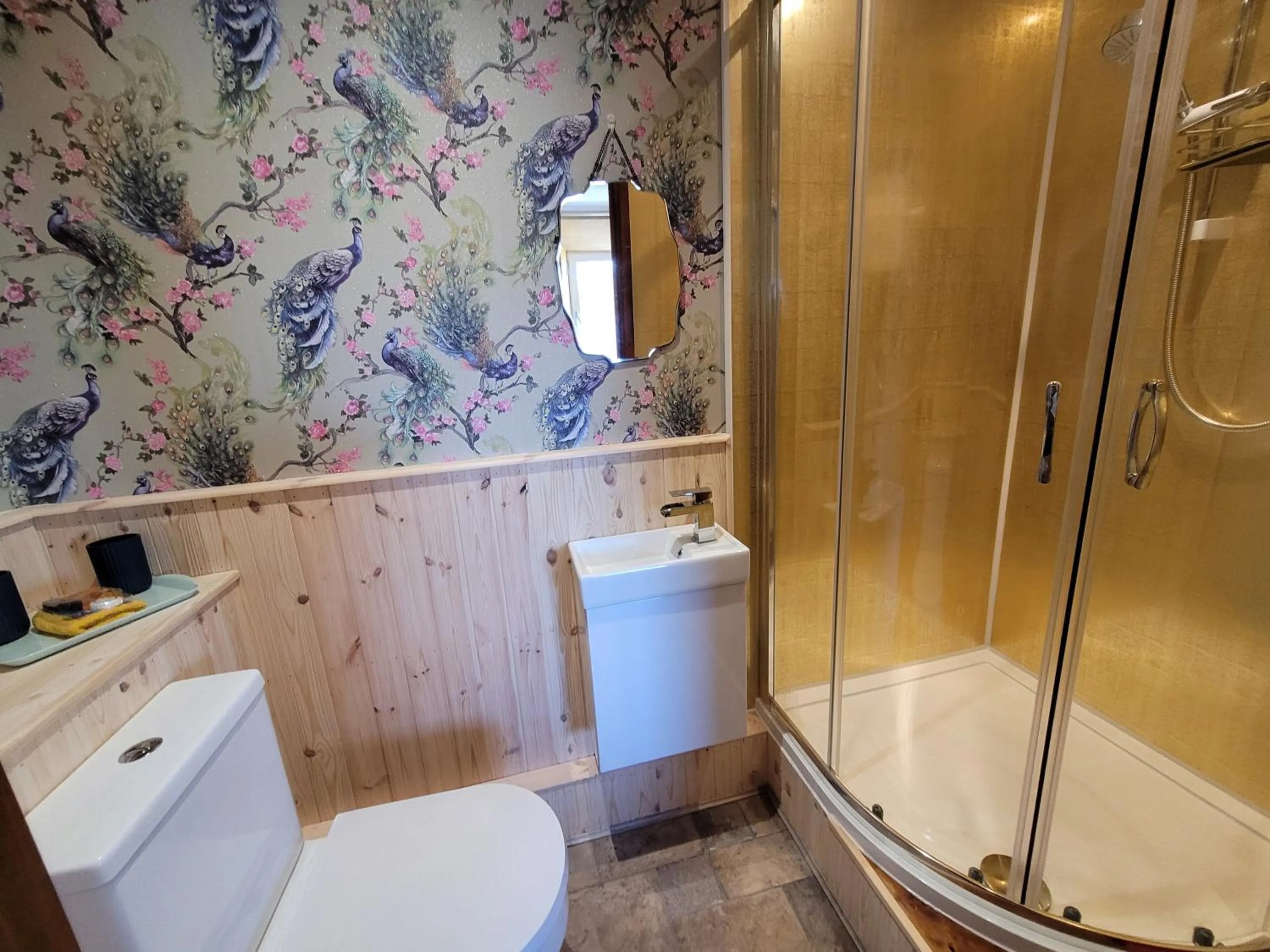 Bathroom in Hideaway Escapes, Farmhouse B&B & Holiday Home, Ideal family stay or Romantic break, Friendly animals on our smallholding in beautiful Pembrokeshire setting close to Narberth
