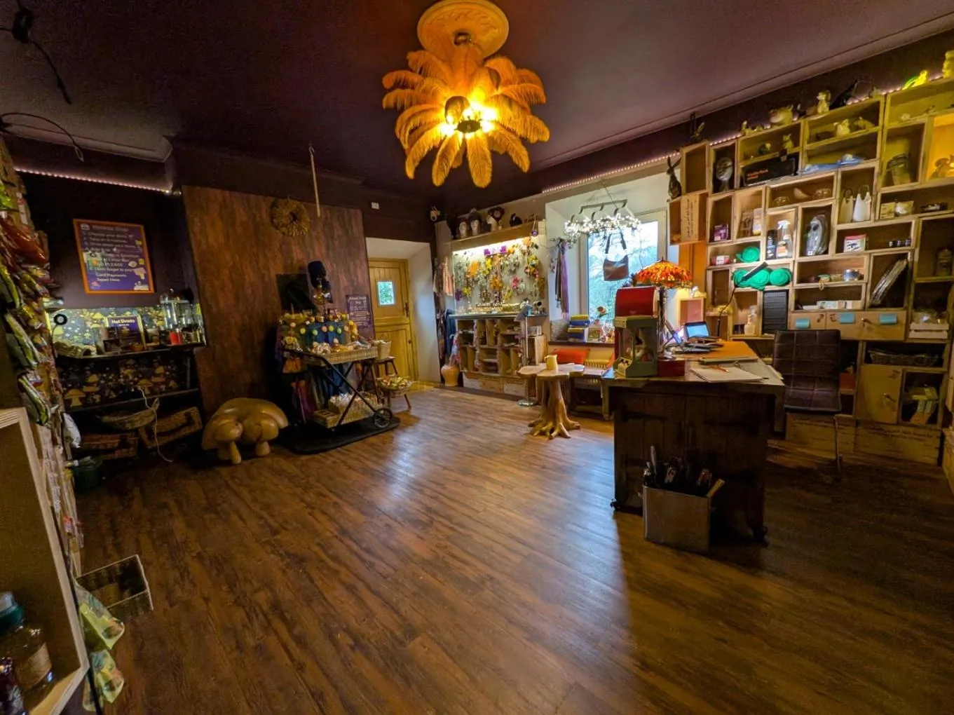 Lobby or reception in Farmhouse B&B Family stay or Romantic break, on our smallholding close to Narberth