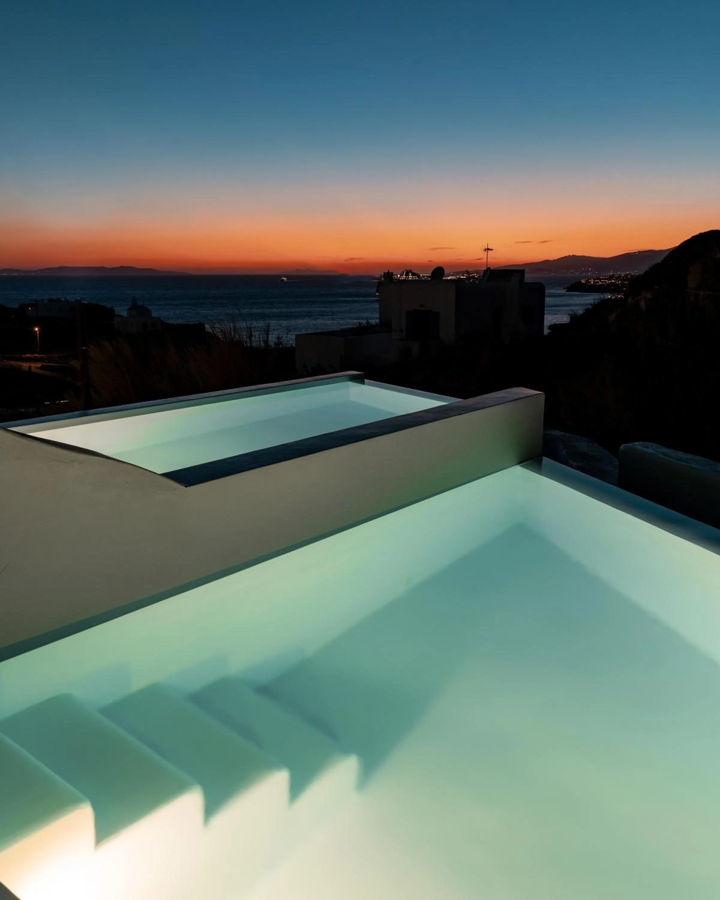 Pool view in Arocaria Mykonos