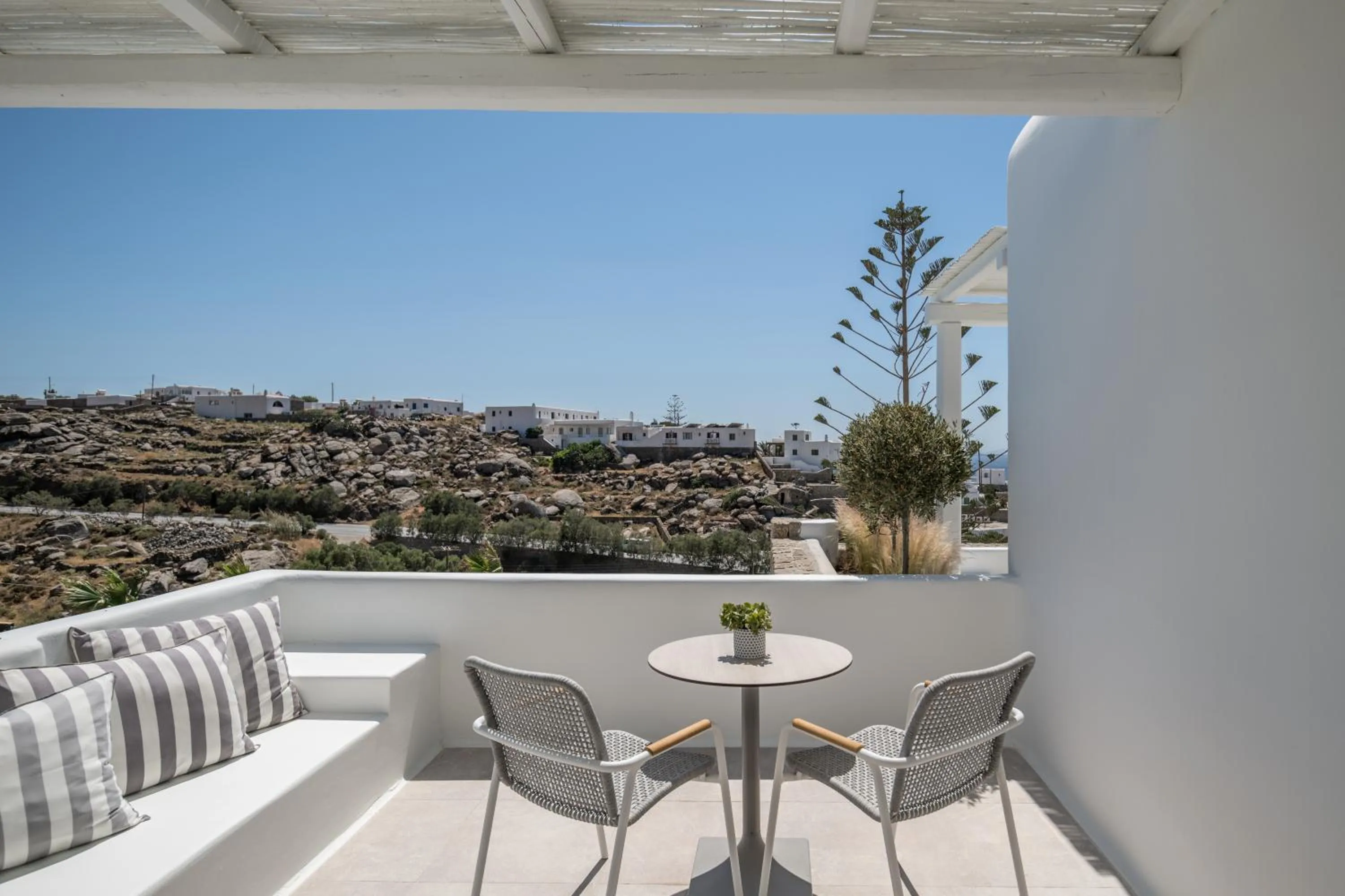 Natural landscape in Arocaria Mykonos