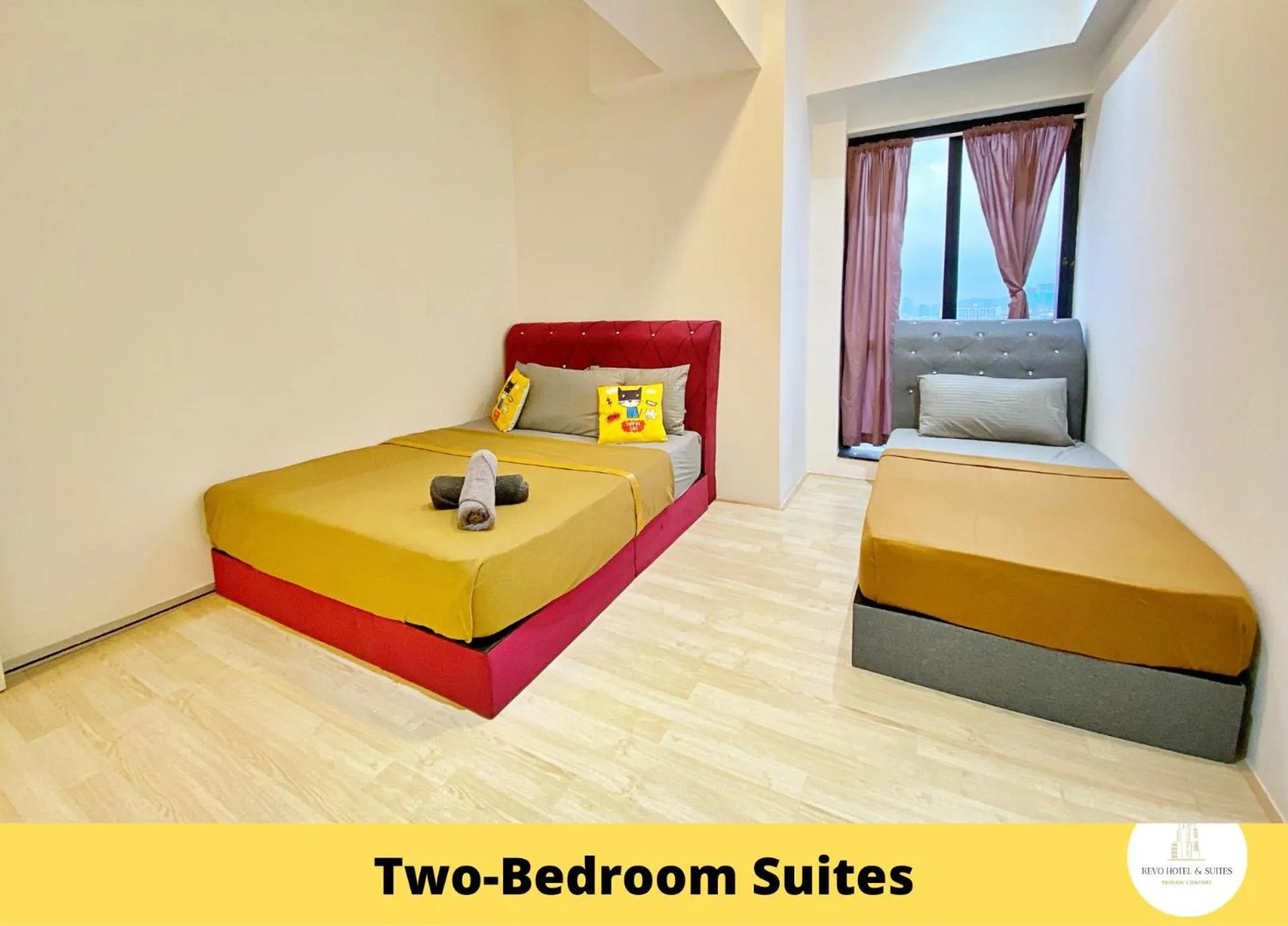 Bed in Revo Hotel & Suites Kuala Lumpur Bukit Jalil by The Cynefin