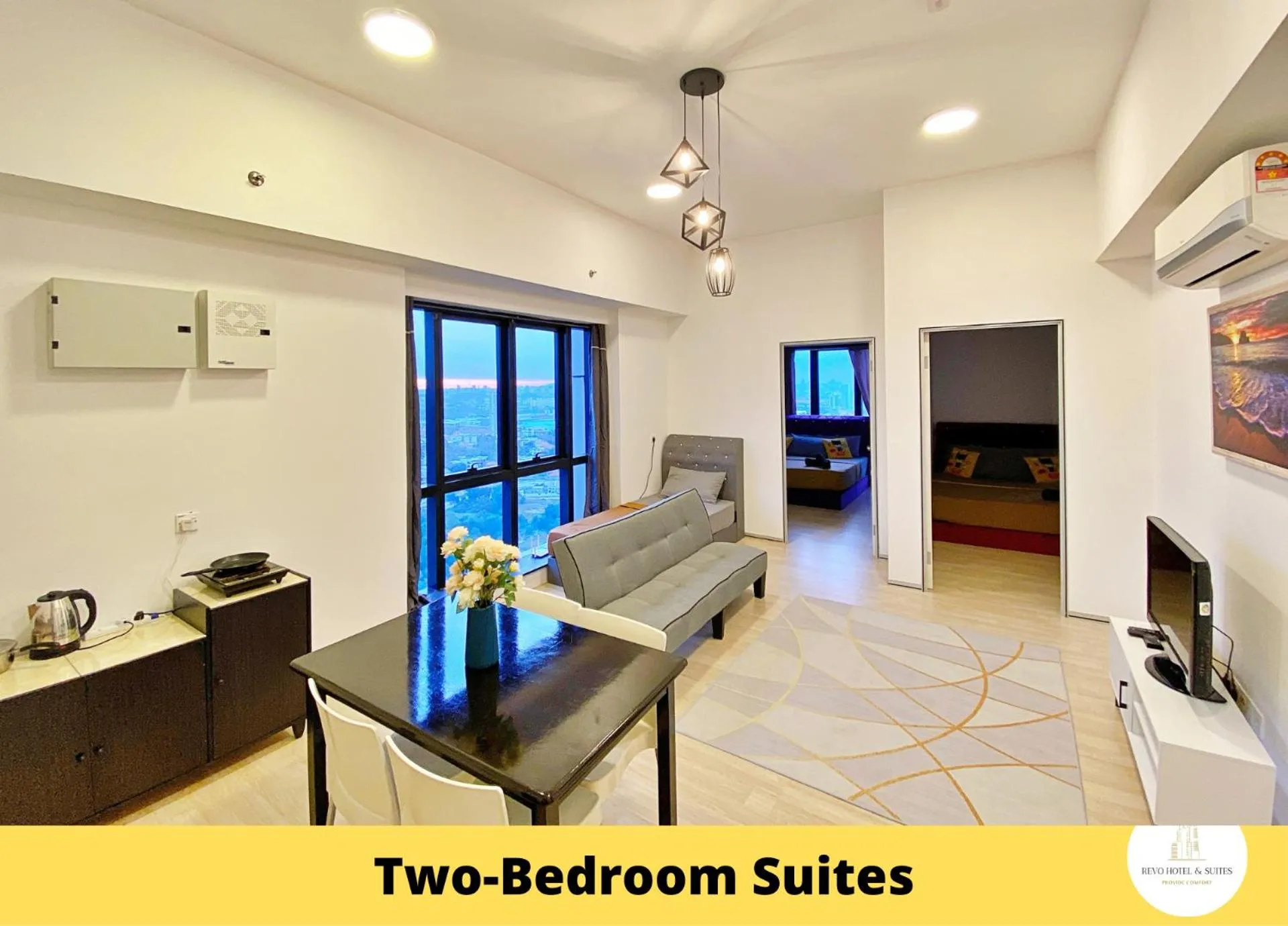 Living room in Revo Hotel & Suites Kuala Lumpur Bukit Jalil by The Cynefin