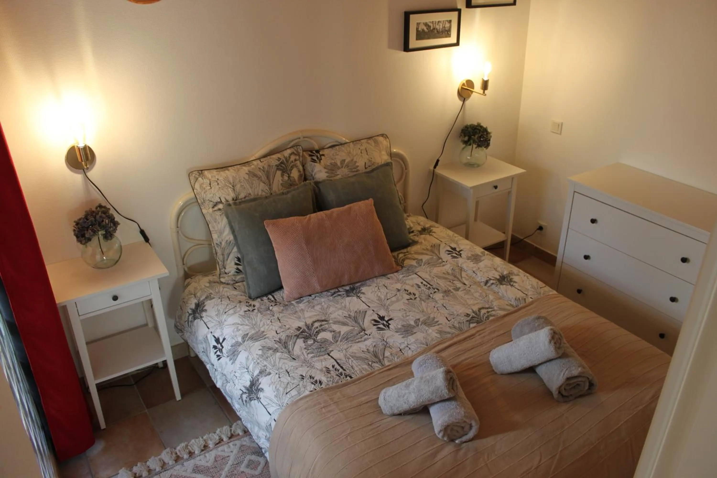 Bed in Gîtes chez l'habitant La Touche d'en Bas