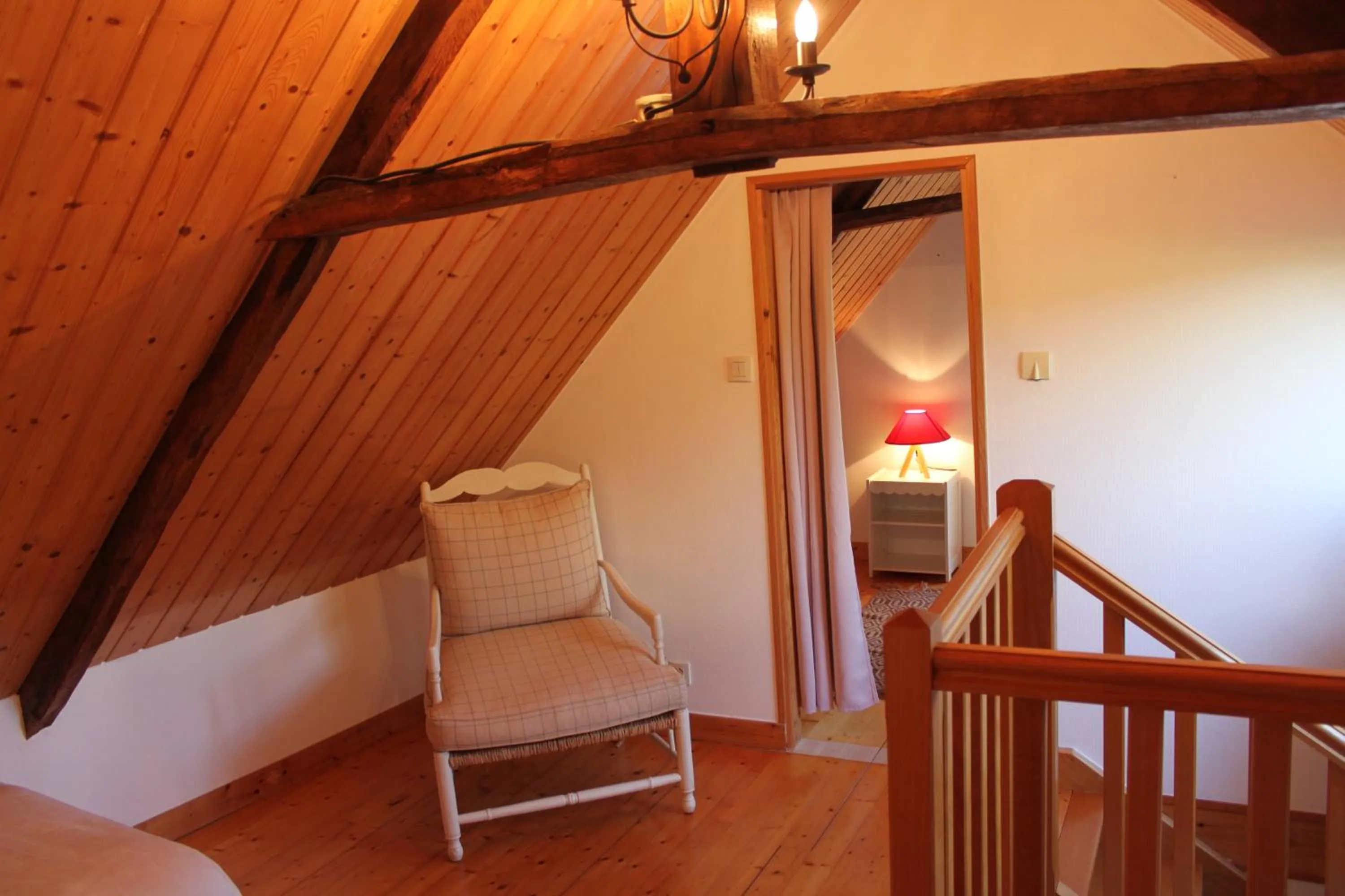 Bedroom, Bed in Gîtes chez l'habitant La Touche d'en Bas