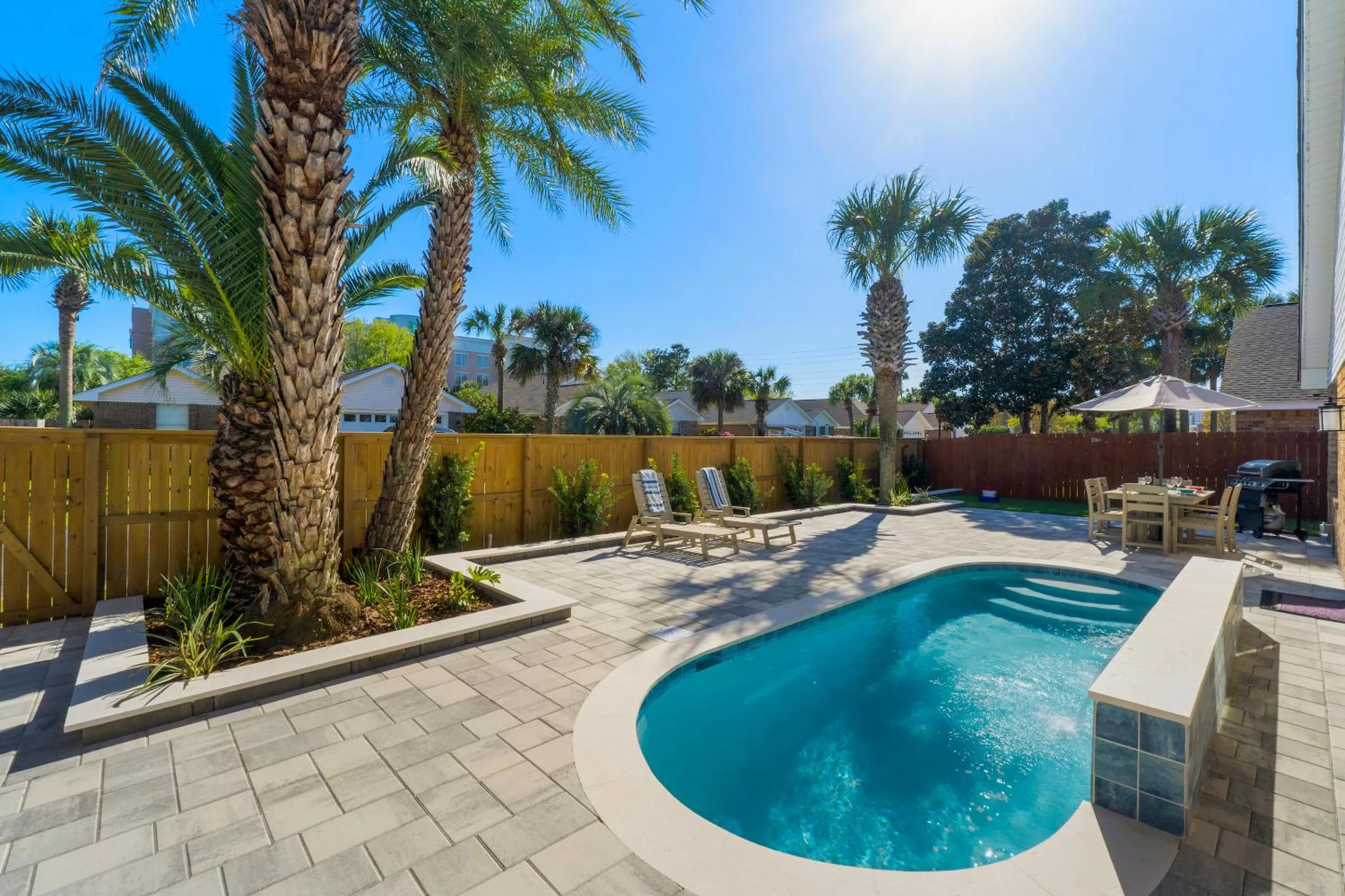 Patio in Destin Beach House - Just A Splash by Panhandle Getaways