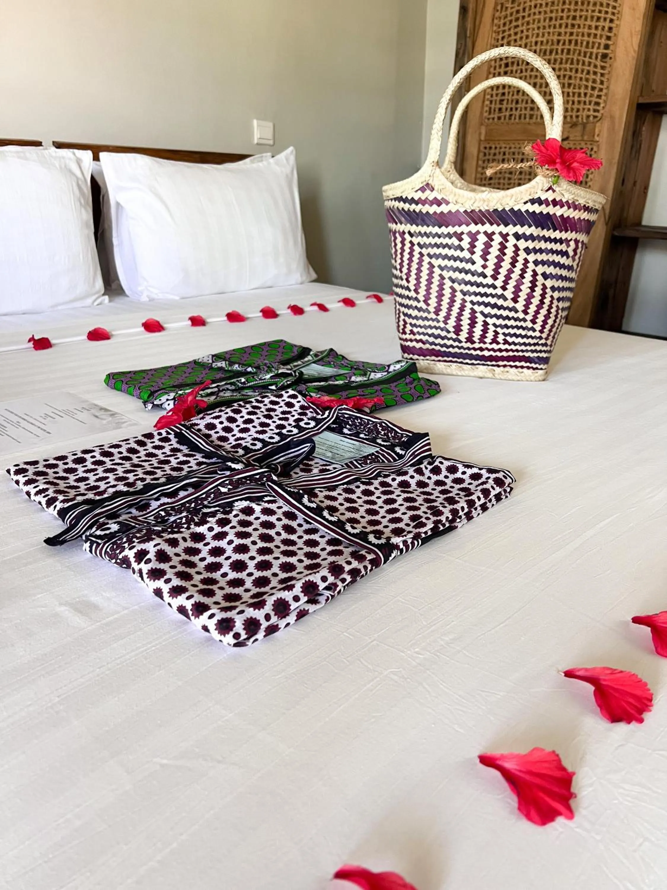 Bed in NDAME Paje Hotel