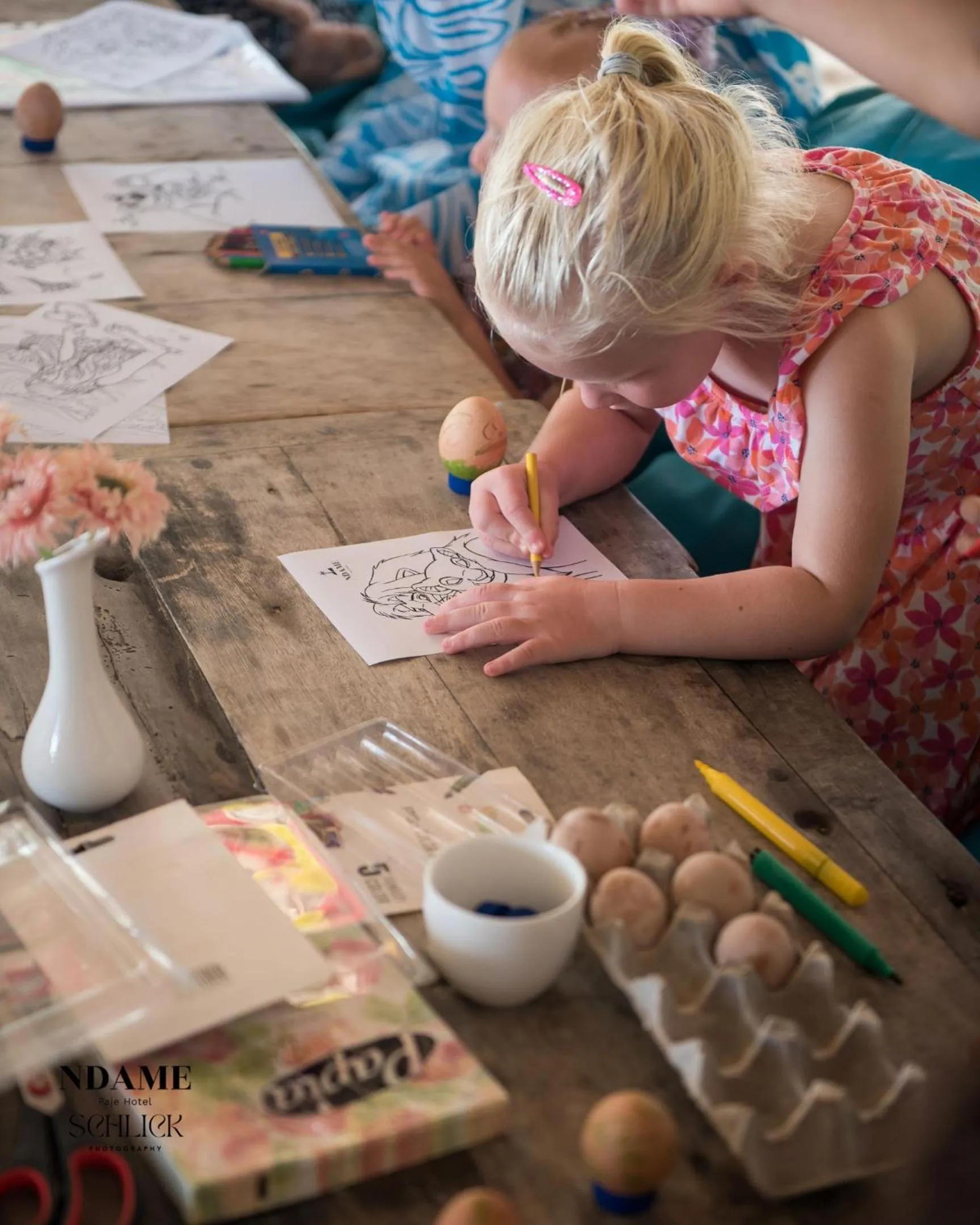 children in NDAME Paje Hotel