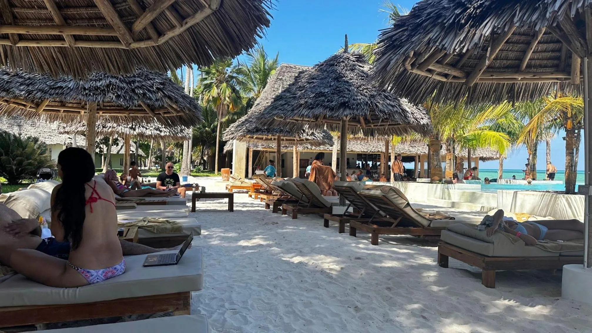 Swimming pool in NDAME Paje Hotel