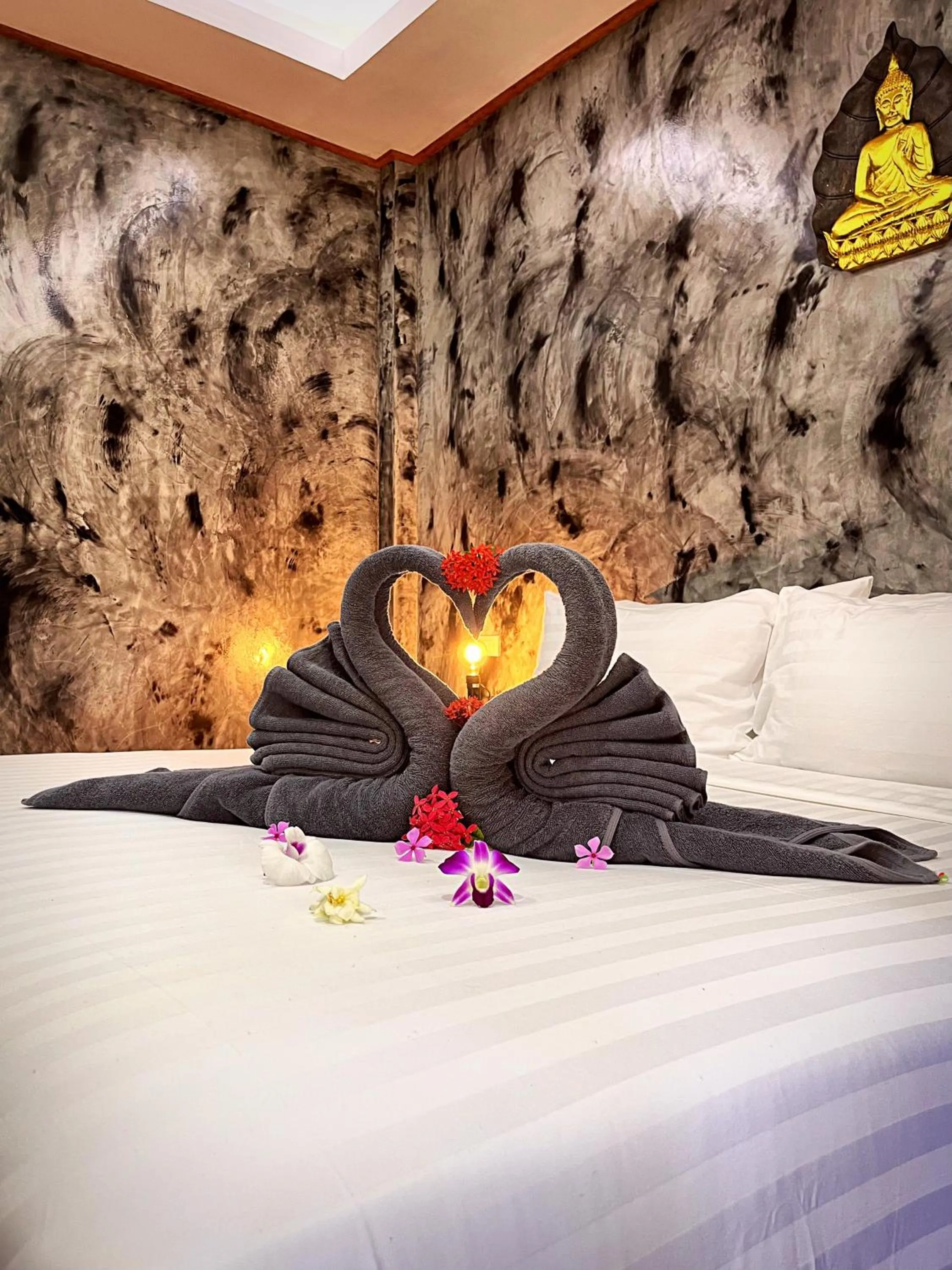 Bed in Matcha Lanta Resort