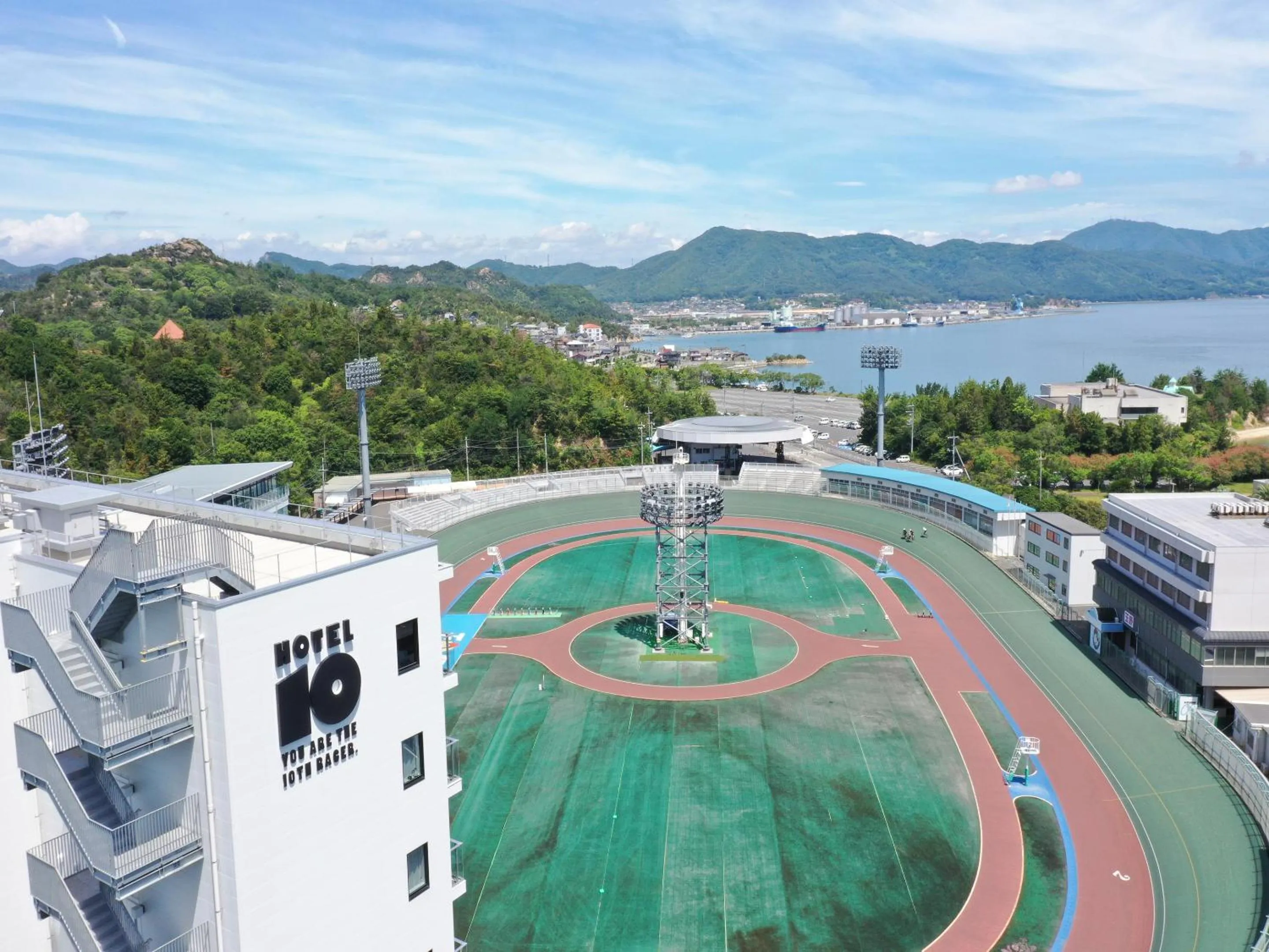 Bird's eye view in SETOUCHI KEIRIN HOTEL 10 by Onko Chishin