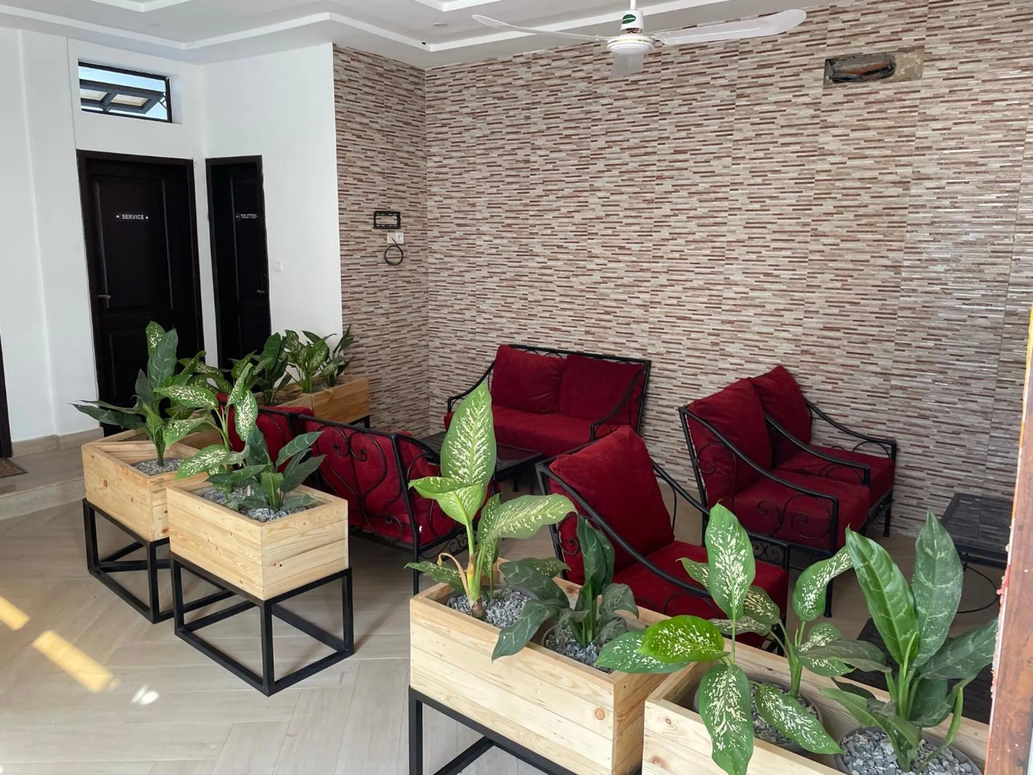 Patio in HOTEL LES ARCADES