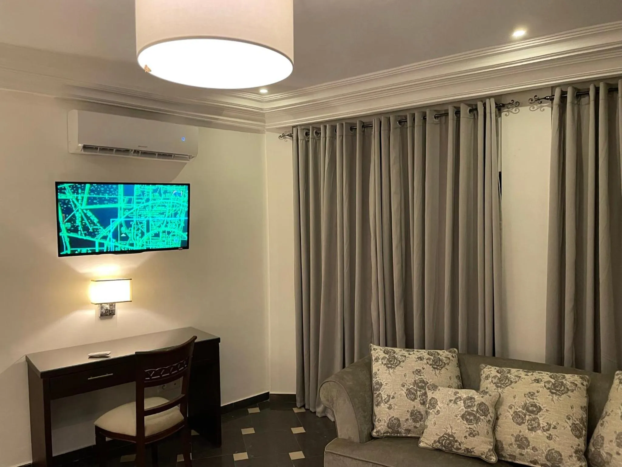 Seating area in HOTEL LES ARCADES