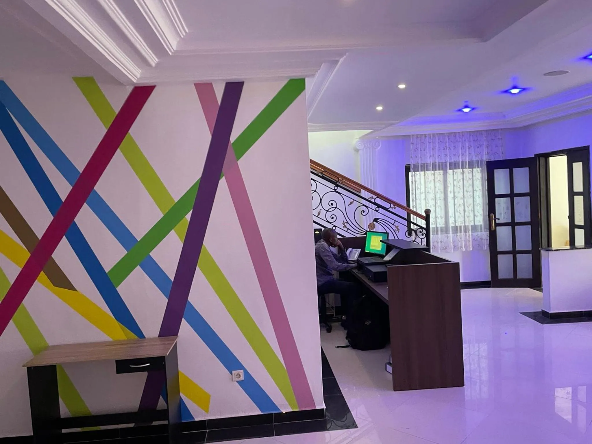 Lobby or reception in HOTEL LES ARCADES