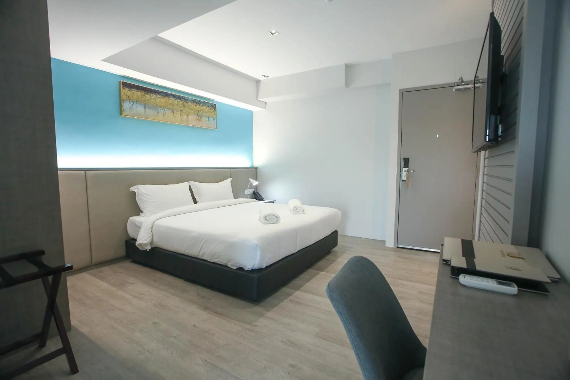 Bed in Stanton City Hotel