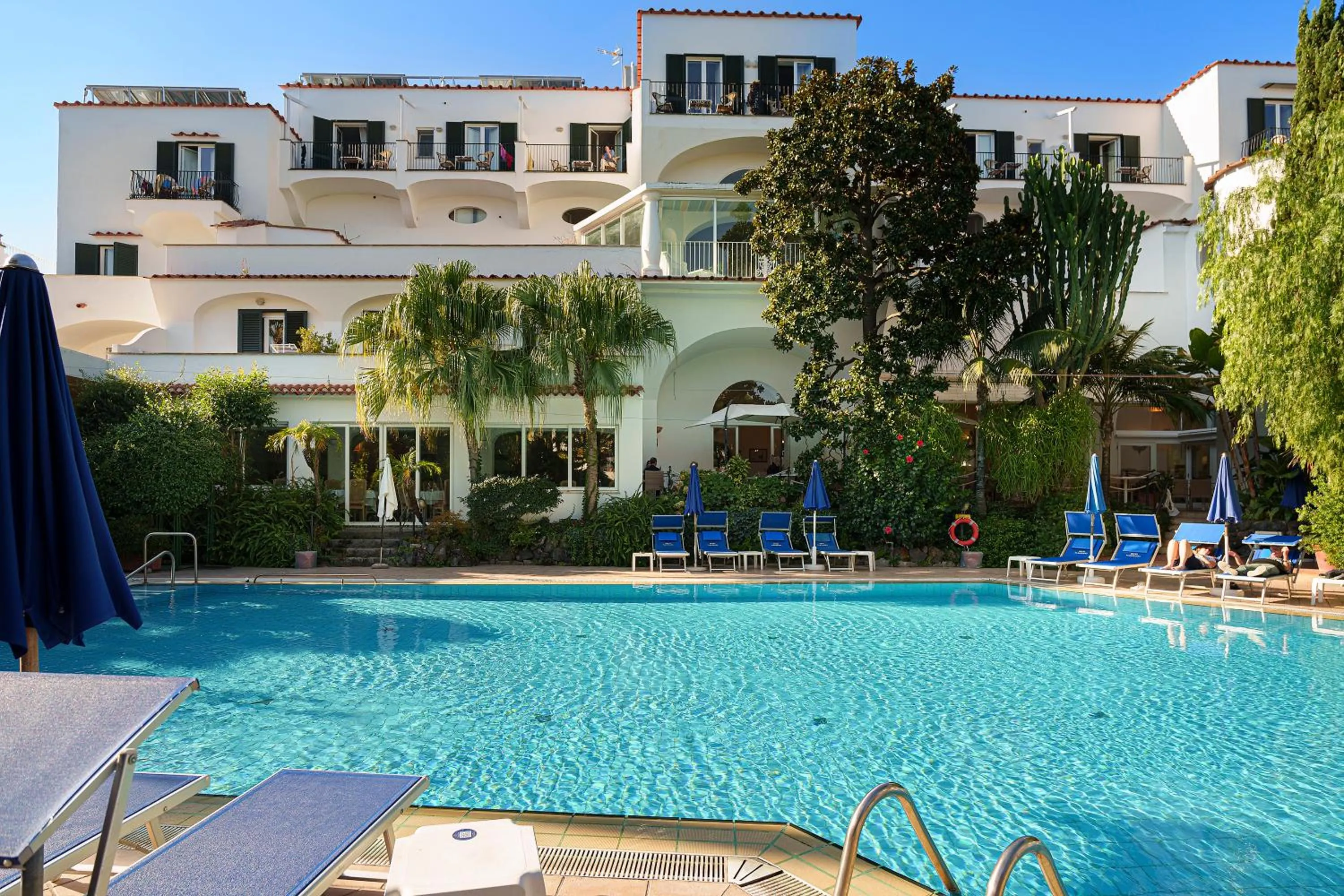 Pool view in Hotel Floridiana Terme