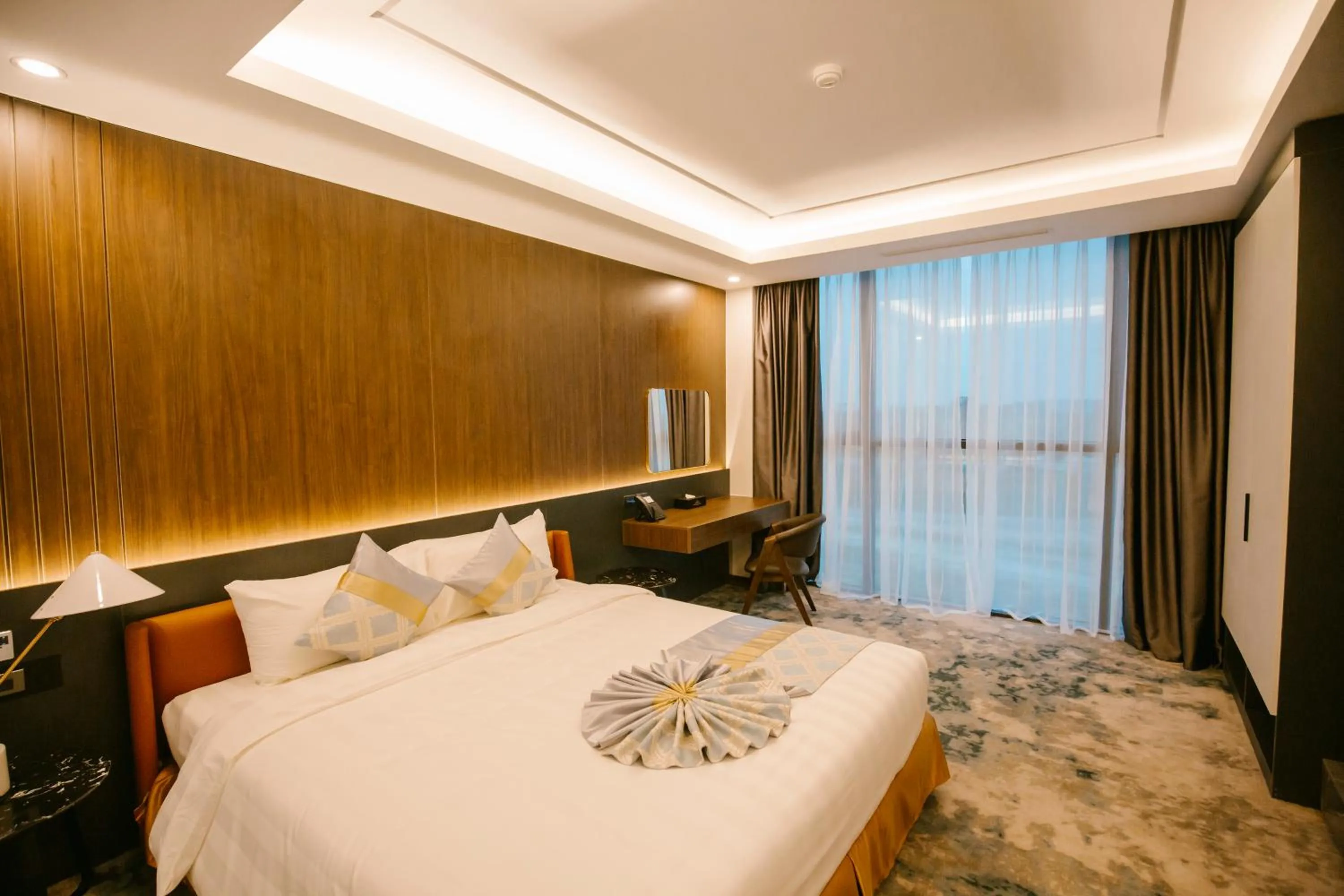 Bed in Songlam Waterfront Hotel - 藍江酒店