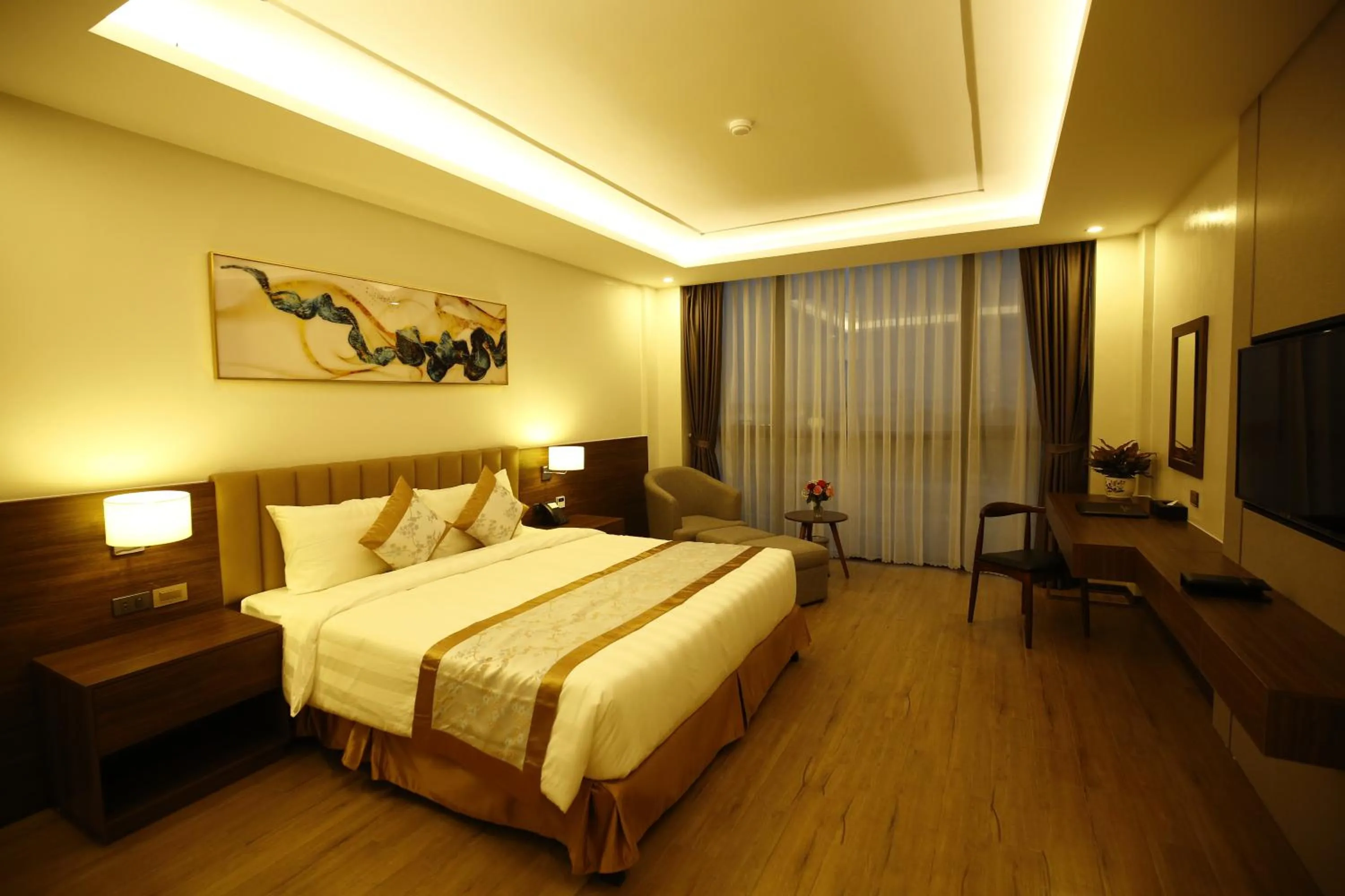 Bed in Songlam Waterfront Hotel - 藍江酒店