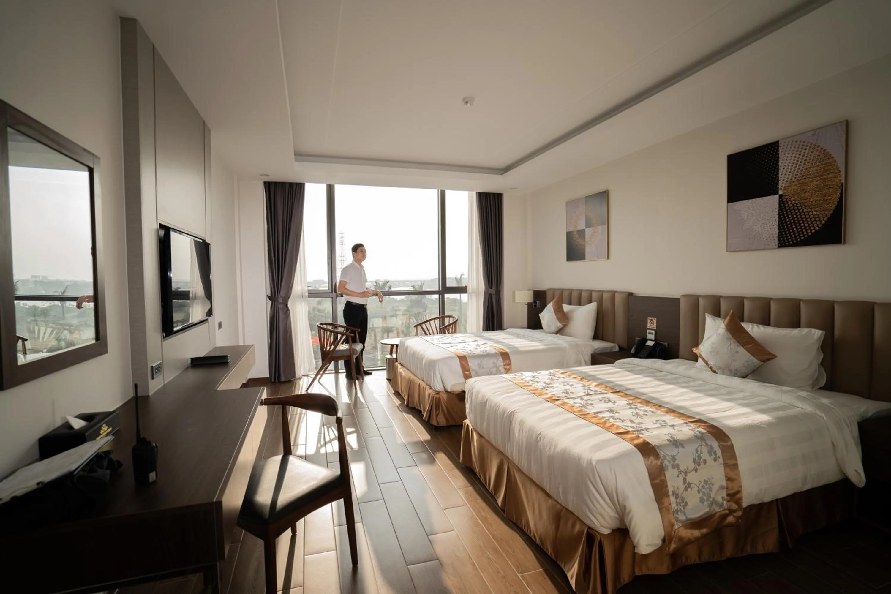 Photo of the whole room, Bed in Songlam Waterfront Hotel - 藍江酒店