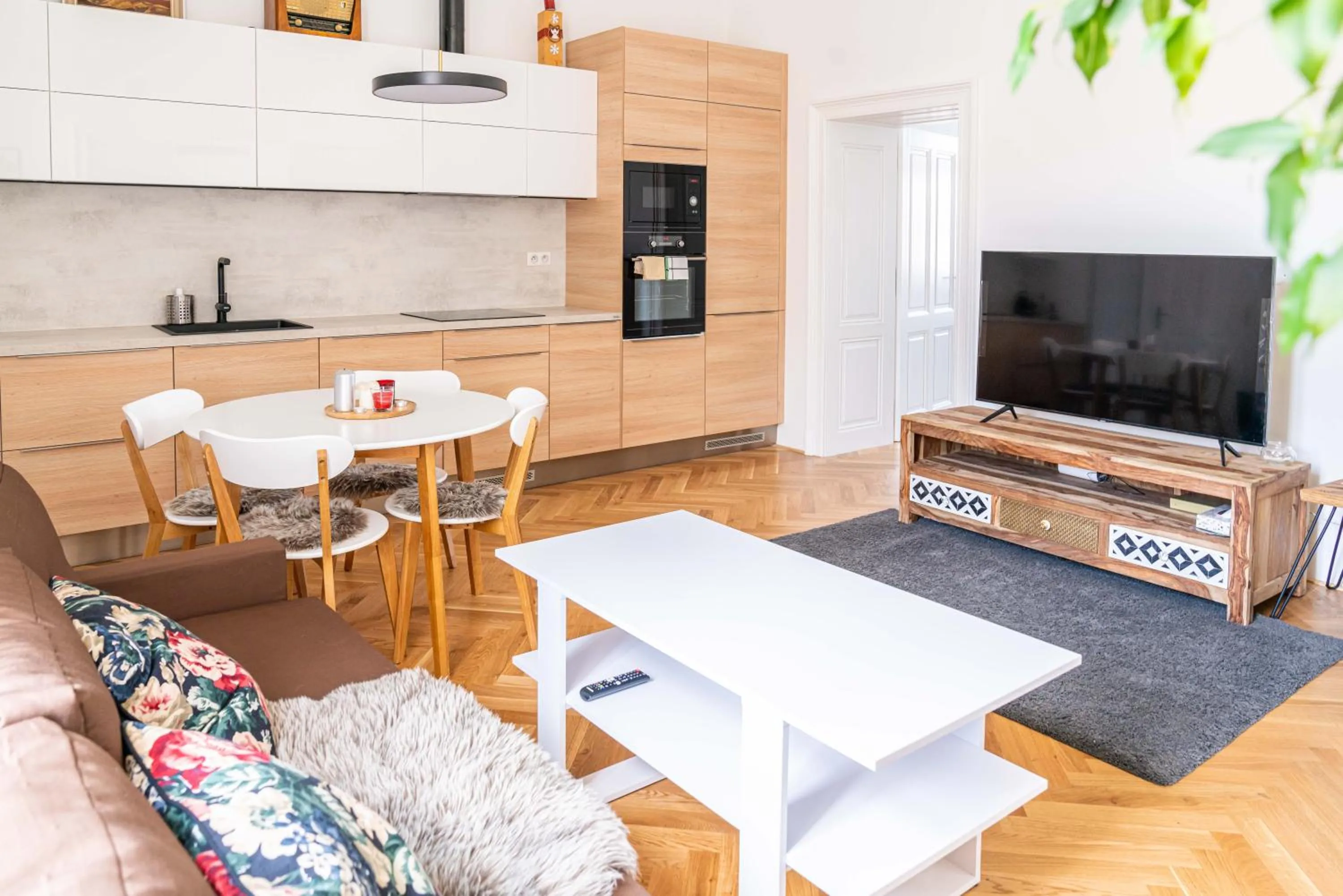 Kitchen or kitchenette in Apartmány Marienhof