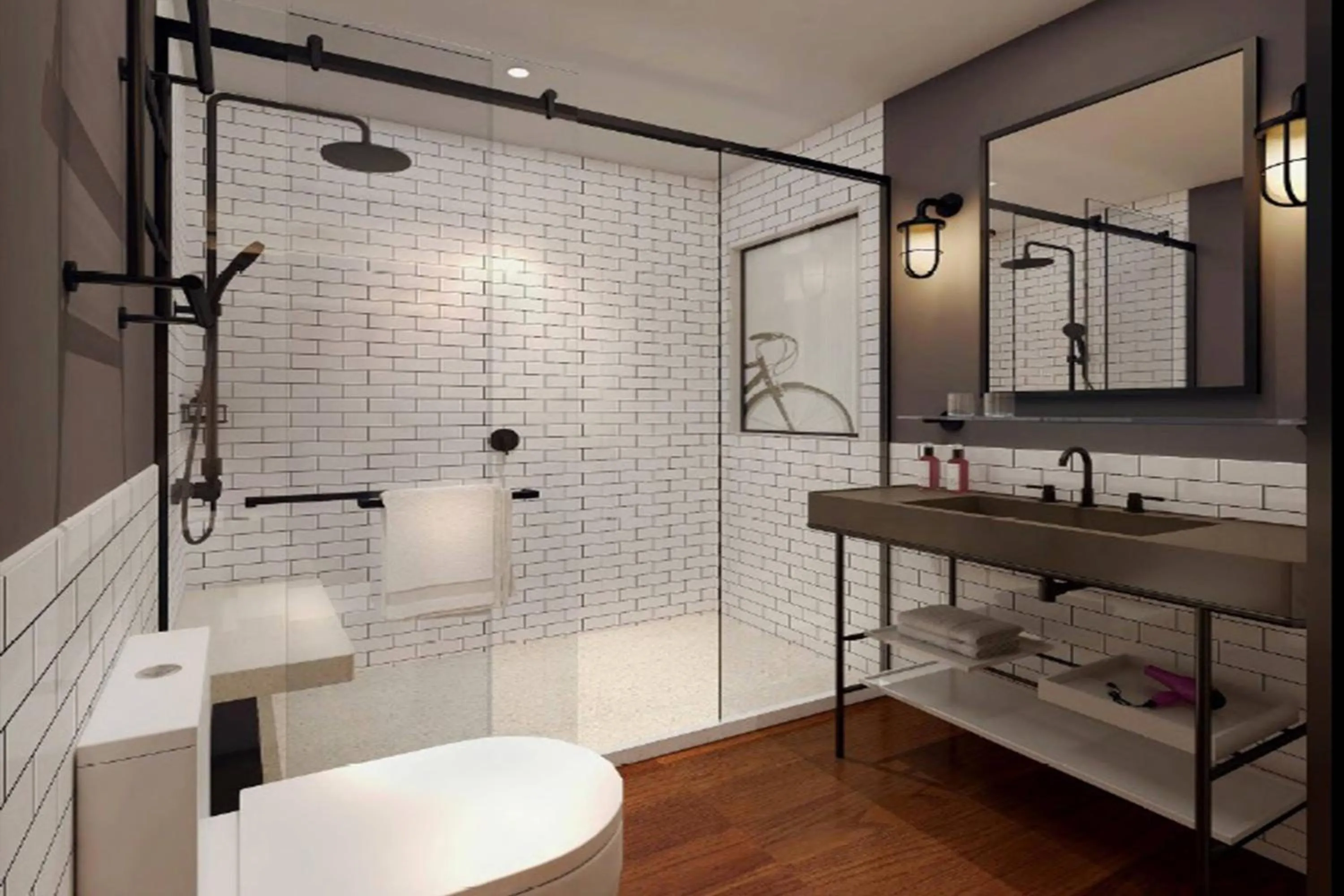 Bathroom in Moxy Nanjing Jiangning