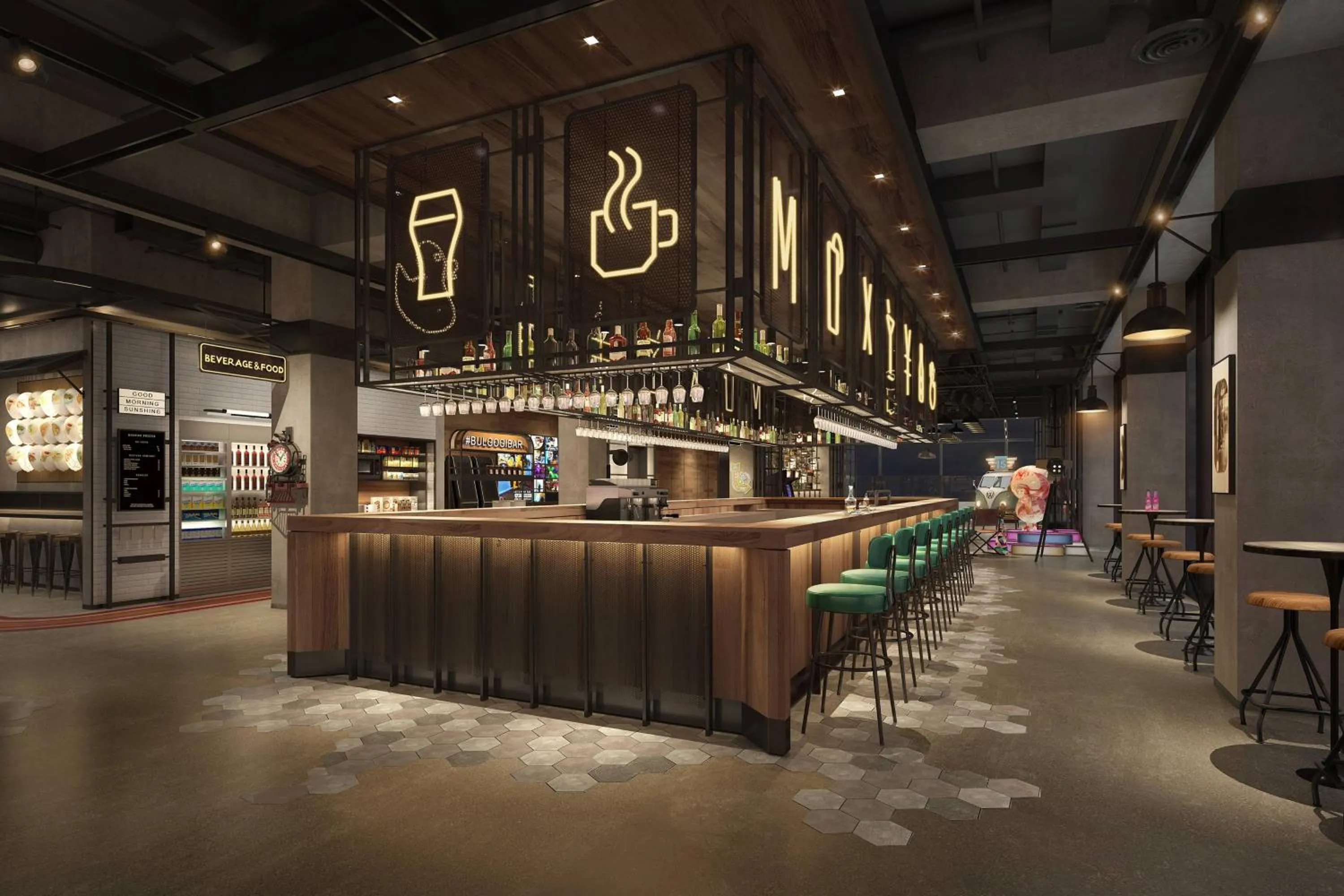 Lounge or bar in Moxy Nanjing Jiangning