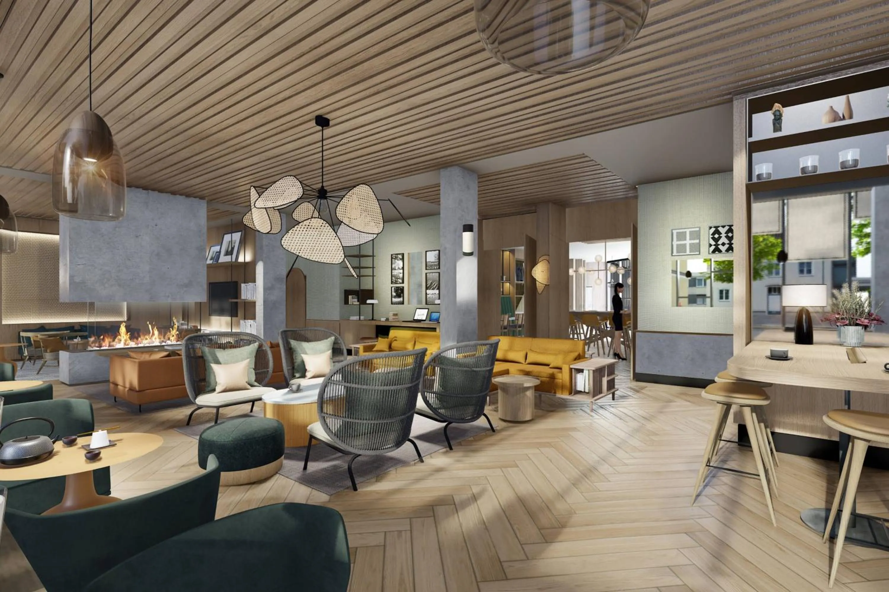 Lounge or bar in Residence Inn by Marriott Paris Charles de Gaulle Central Airport