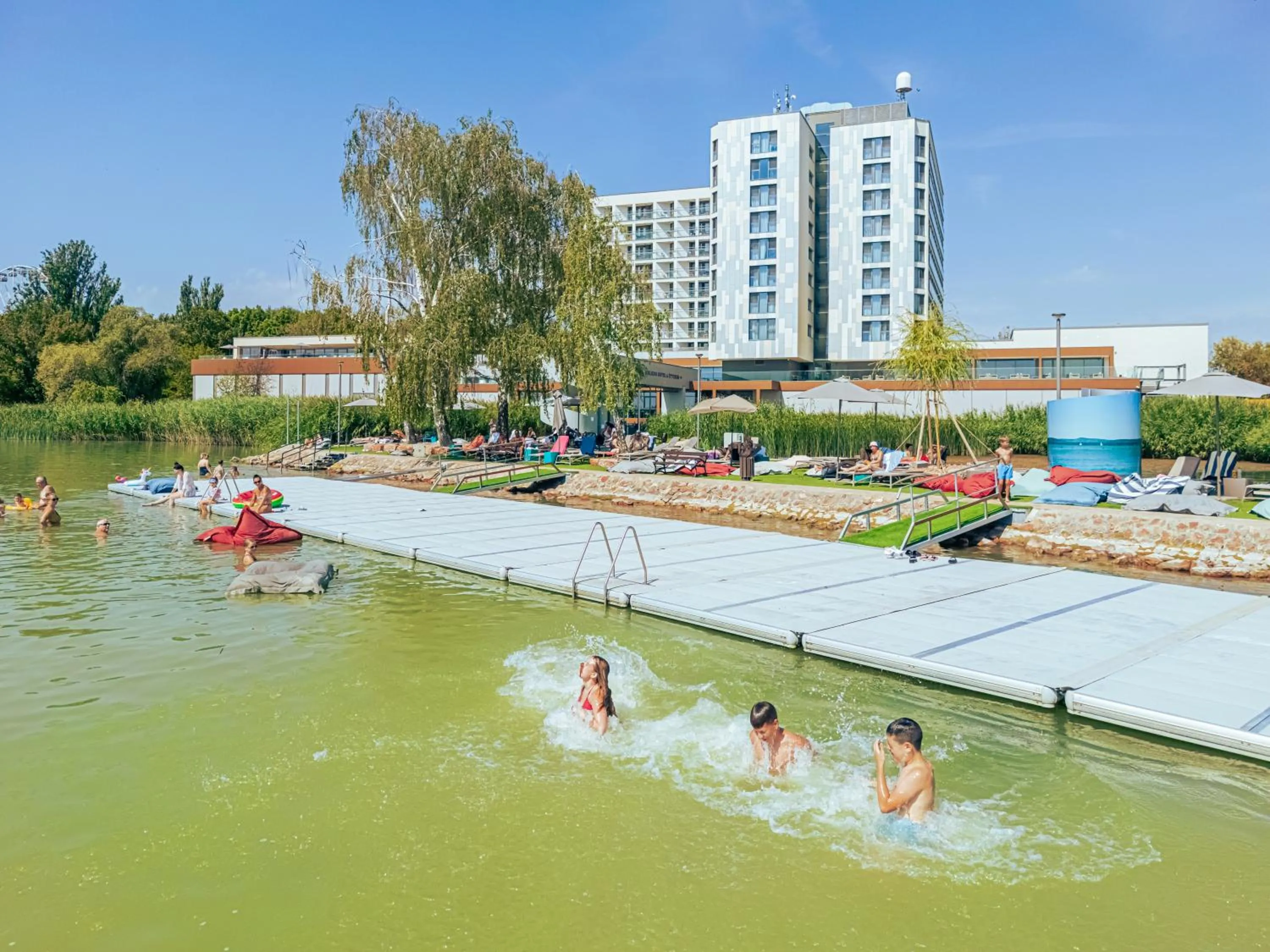 Beach in Hotel Helikon, Keszthely