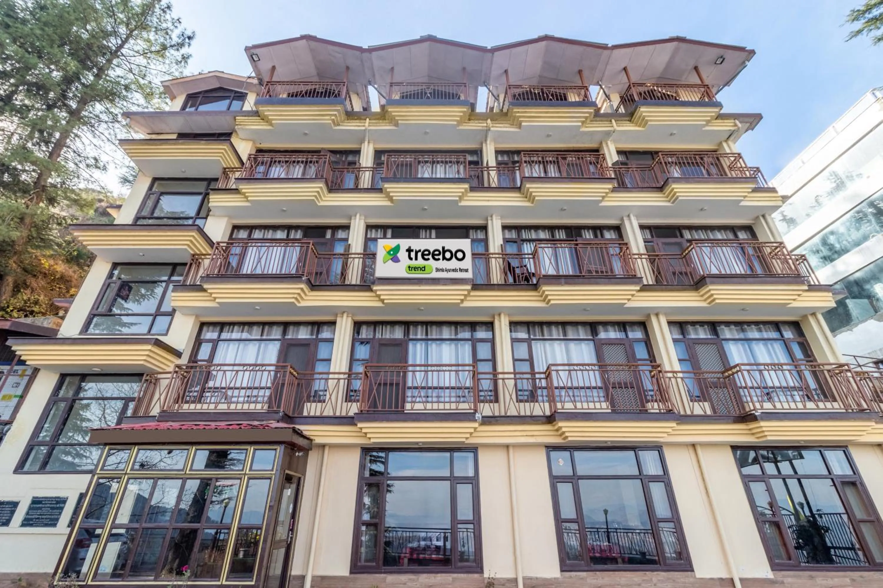 Facade/entrance in Treebo Shimla Ayurvedic Retreat, Kufri - Pure Veg