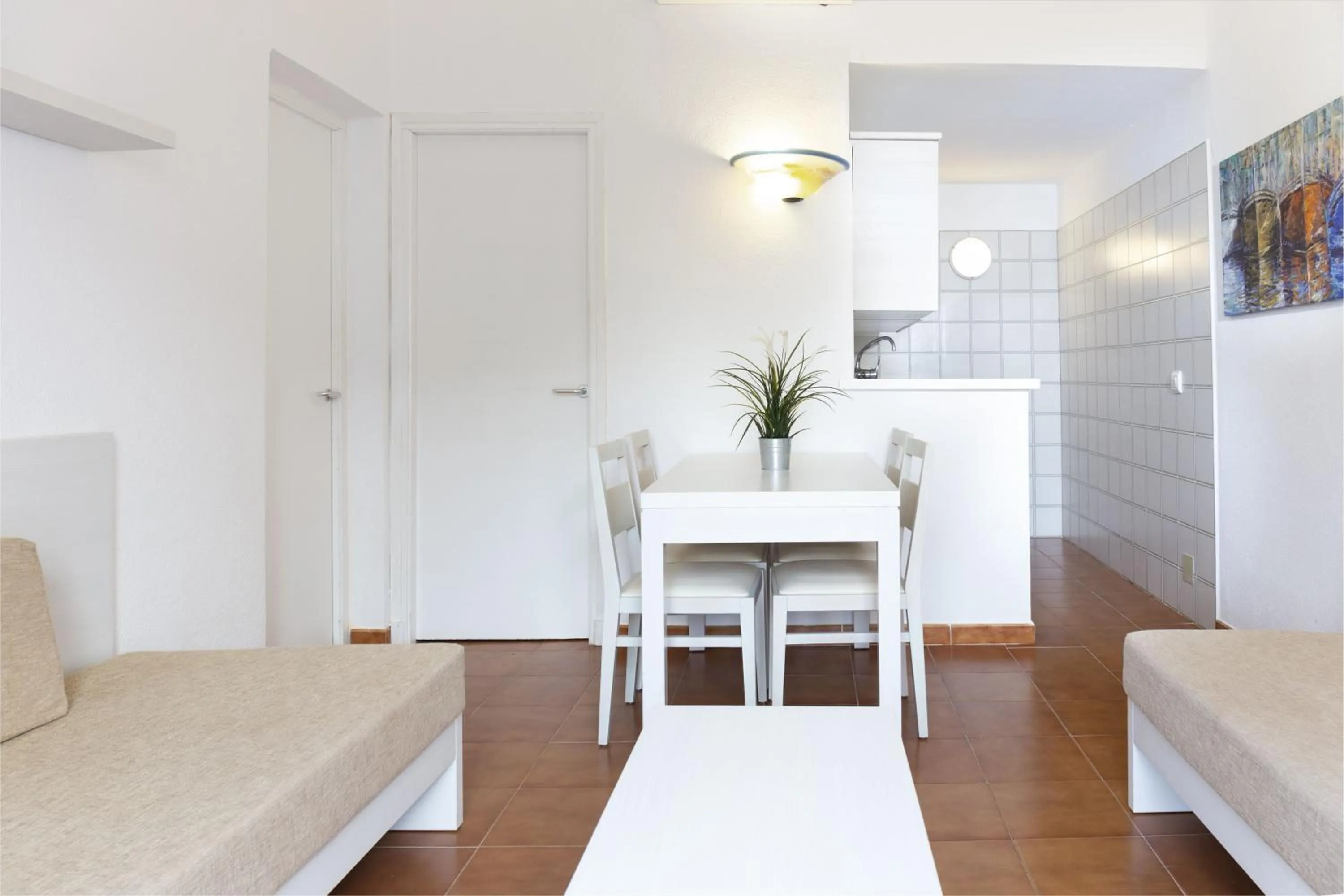 Dining area, Bed in Aparthotel FLORA PARK & AQUAROCK