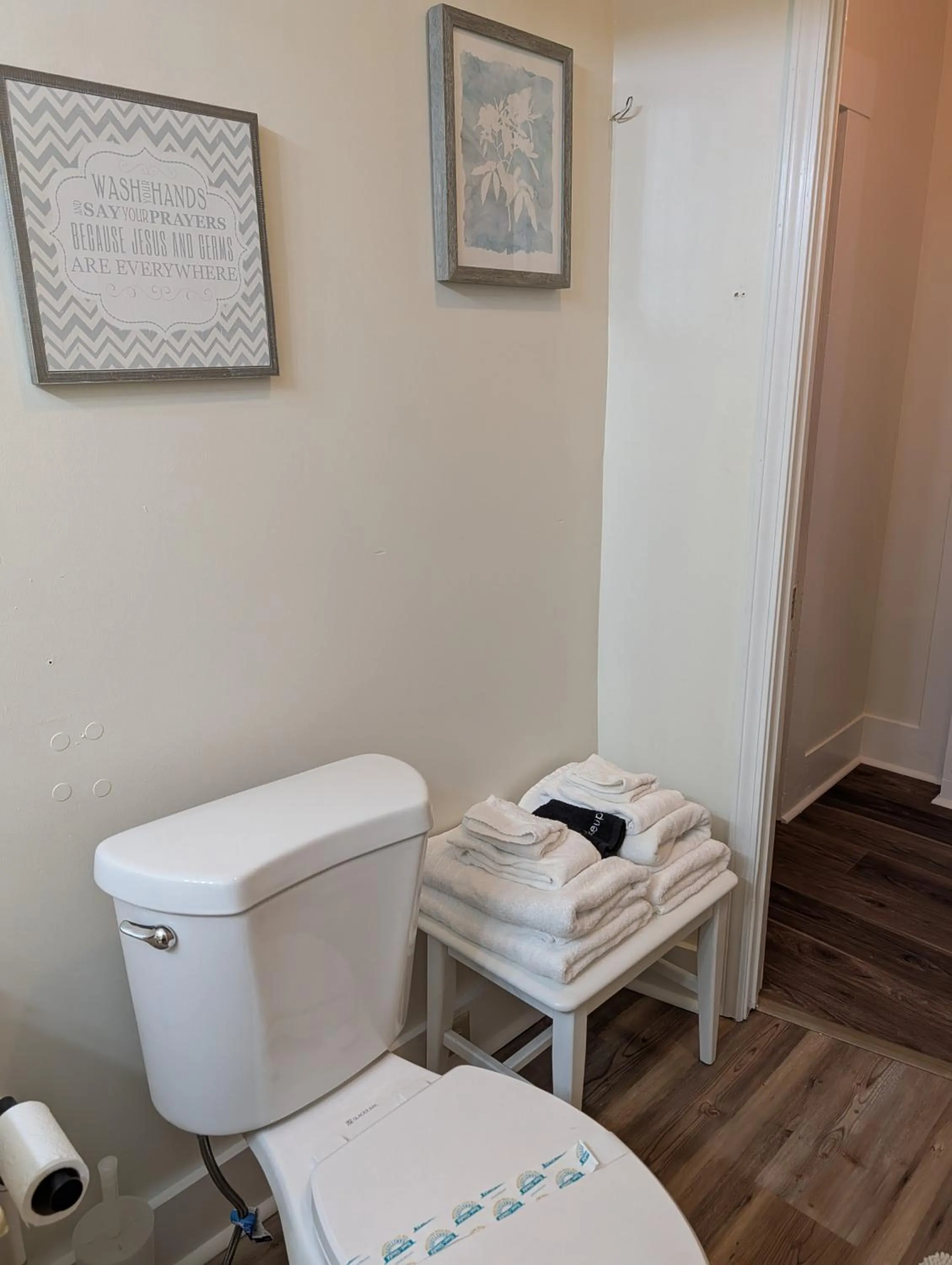 Toilet in Cozy, Cute, Private Ozark Suite 5 Mins to Hospital