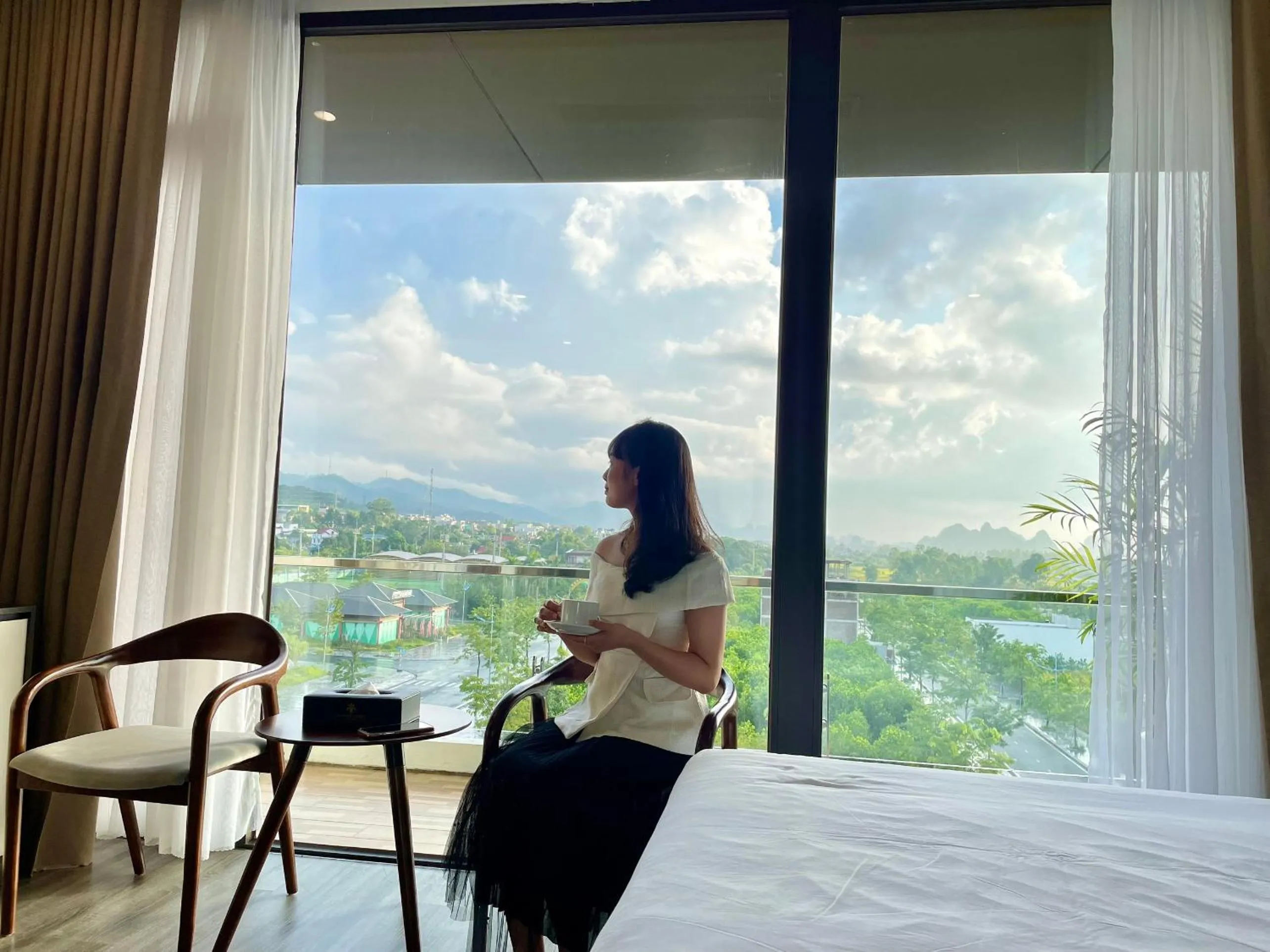 Bed in DIAMOND HOTEL VÂN ĐỒN