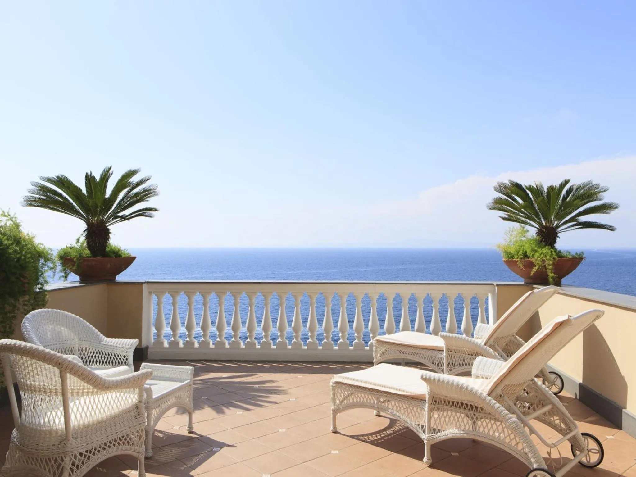 Balcony/Terrace in Hotel Corallo Sorrento