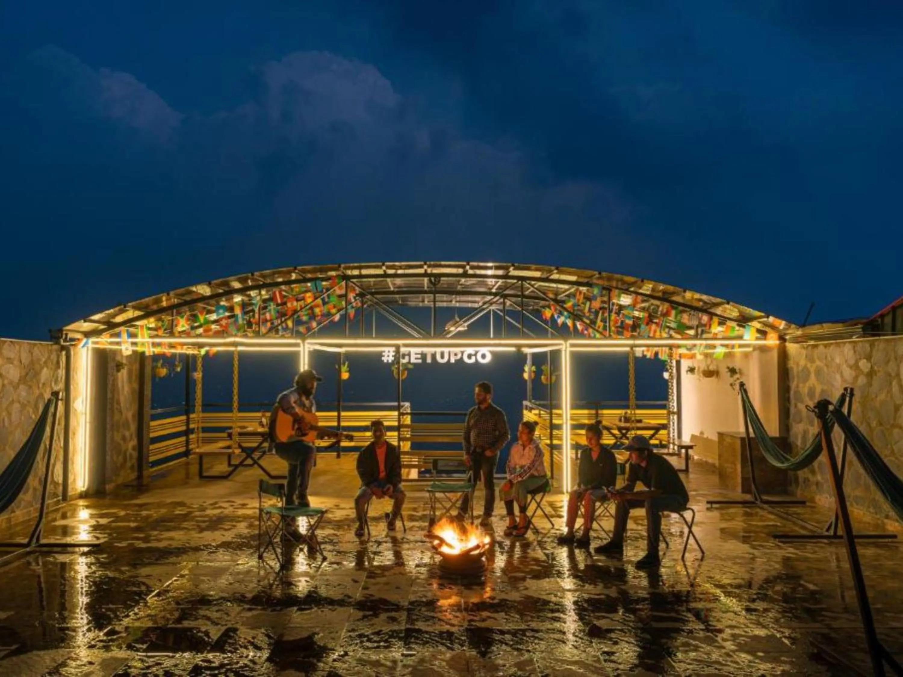 Night in The Hosteller Kufri, Shimla
