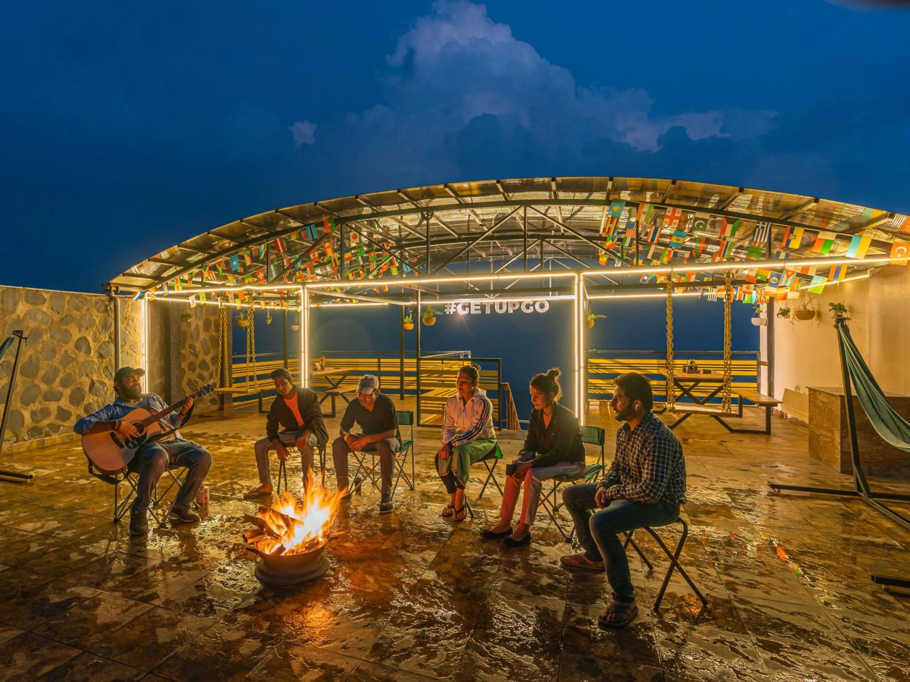 Night in The Hosteller Kufri, Shimla