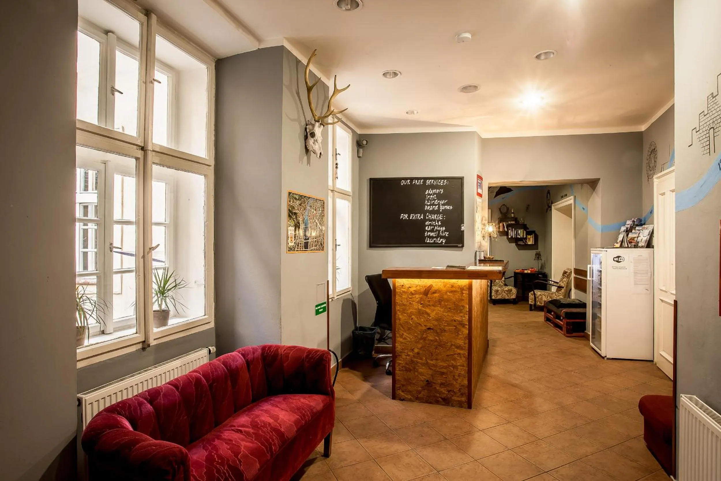 Lobby or reception in Ahoy! Hostel