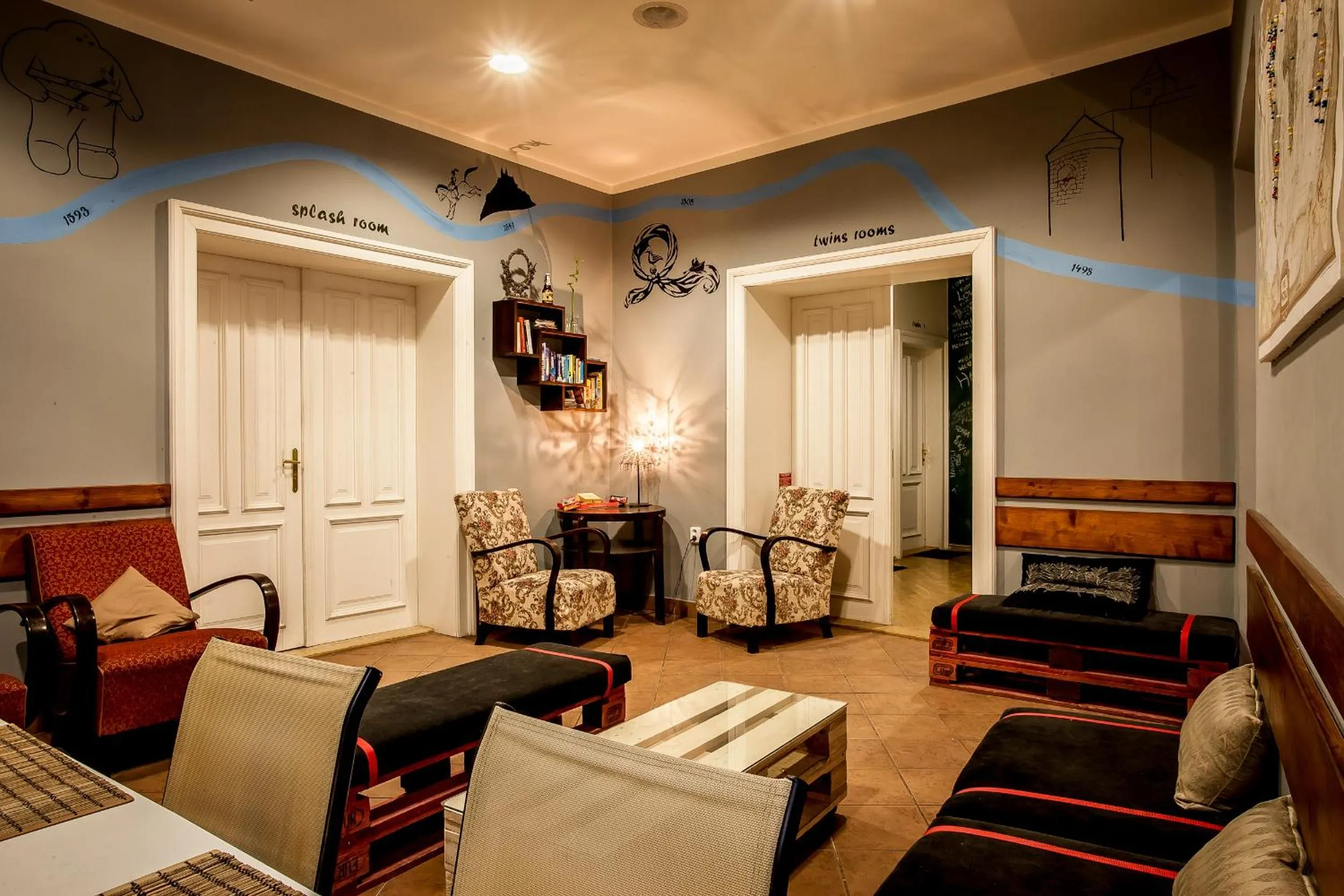 Lobby or reception in Ahoy! Hostel