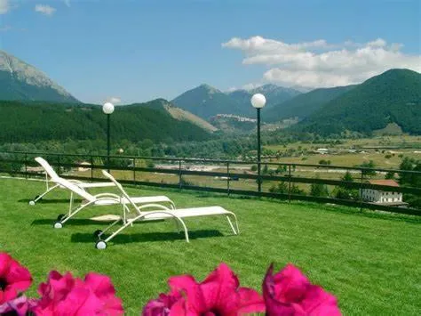 Garden view in Hotel Pinguino