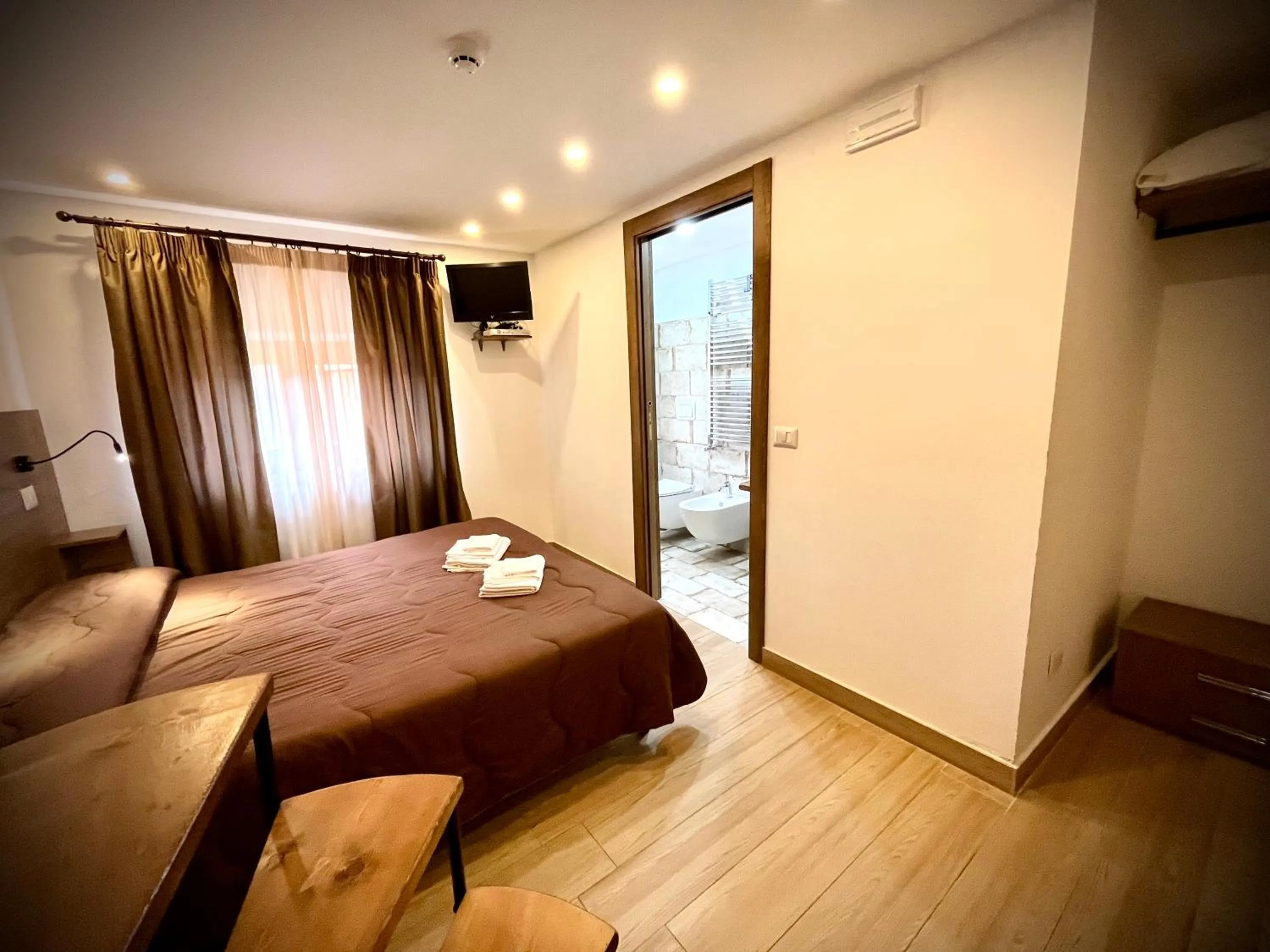 Bed in Hotel Pinguino