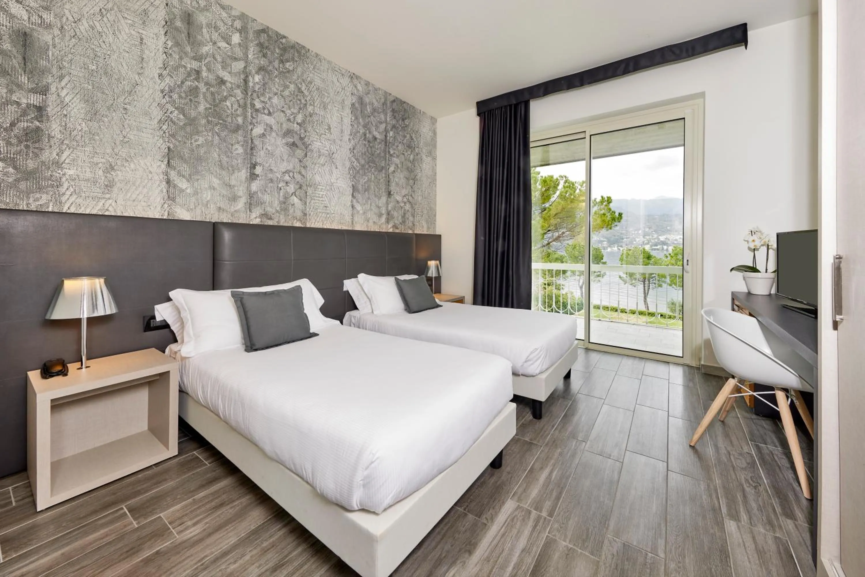 View (from property/room), Bed in Park Hotel Casimiro