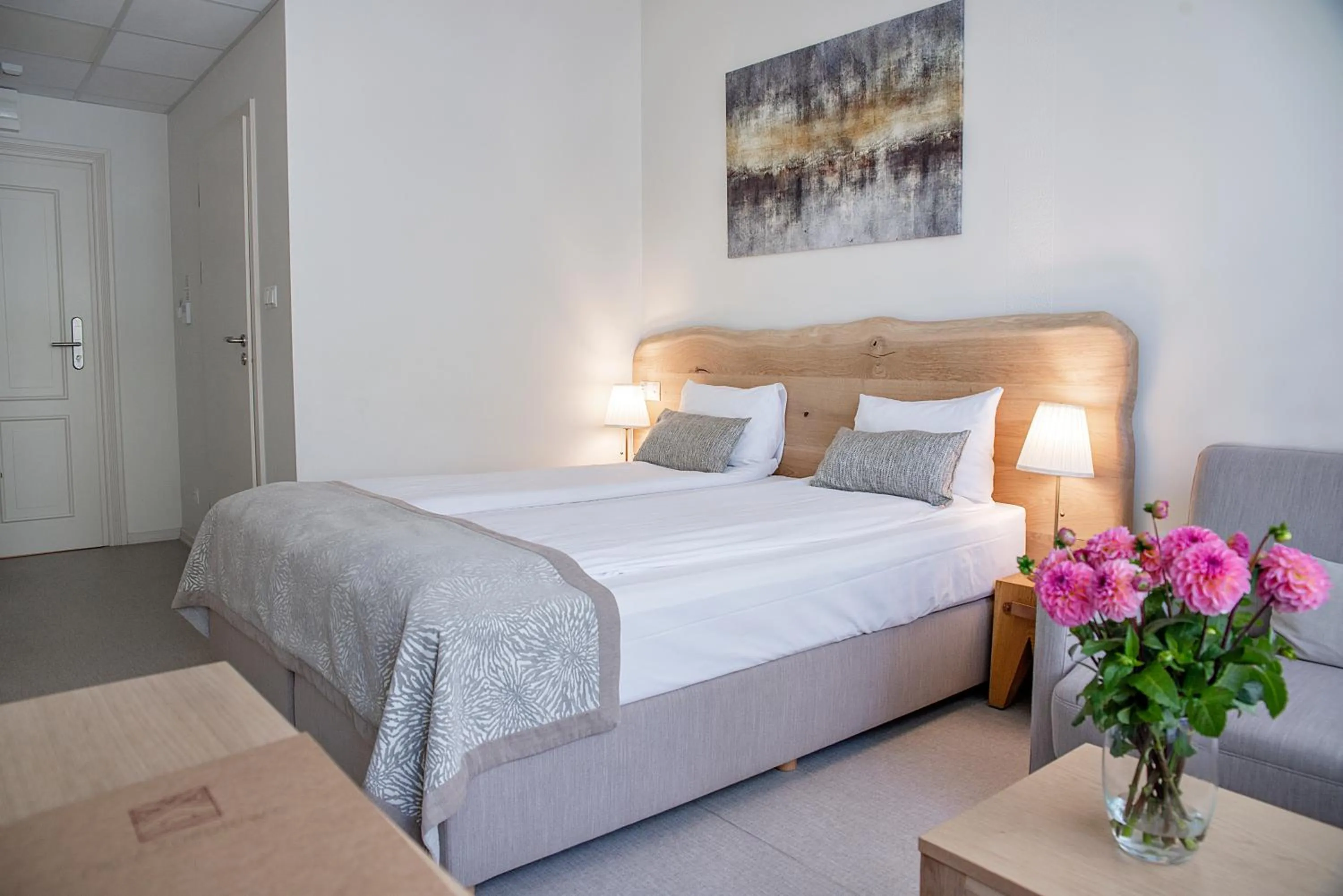 Bed in Hotel Dom Zdrojowy Gdańsk